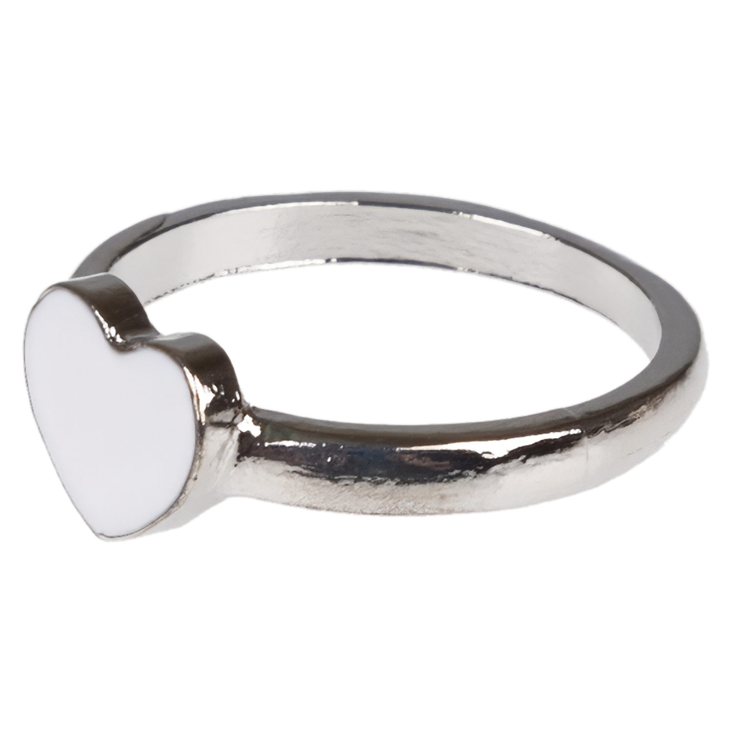 Набор украшений Lukky Fashion "Сердечки мини": браслет на руку, сережки-гвоздики, колечко, белый