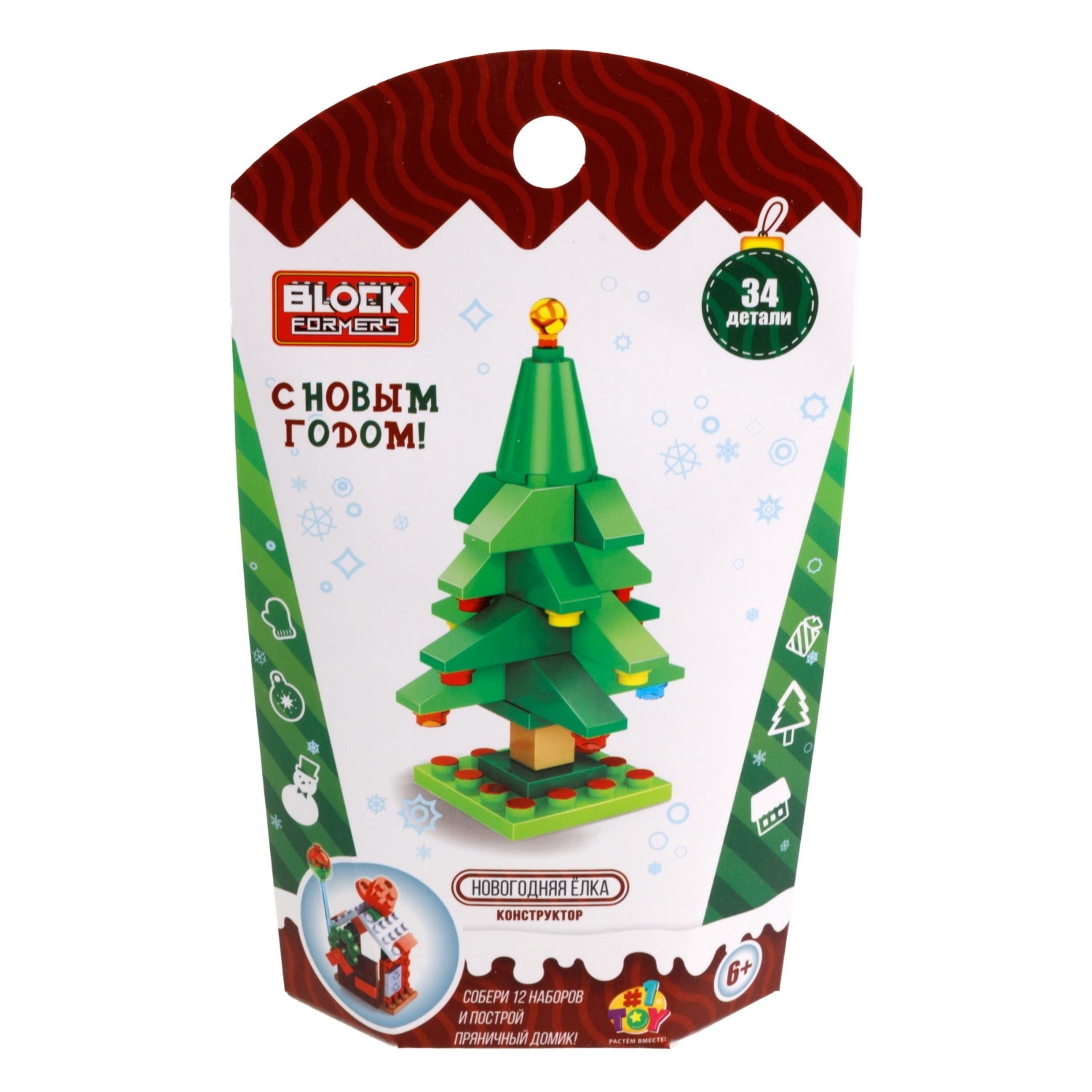 1Toy конструктор Blockformers "Новый год", 12 видов в ассортименте