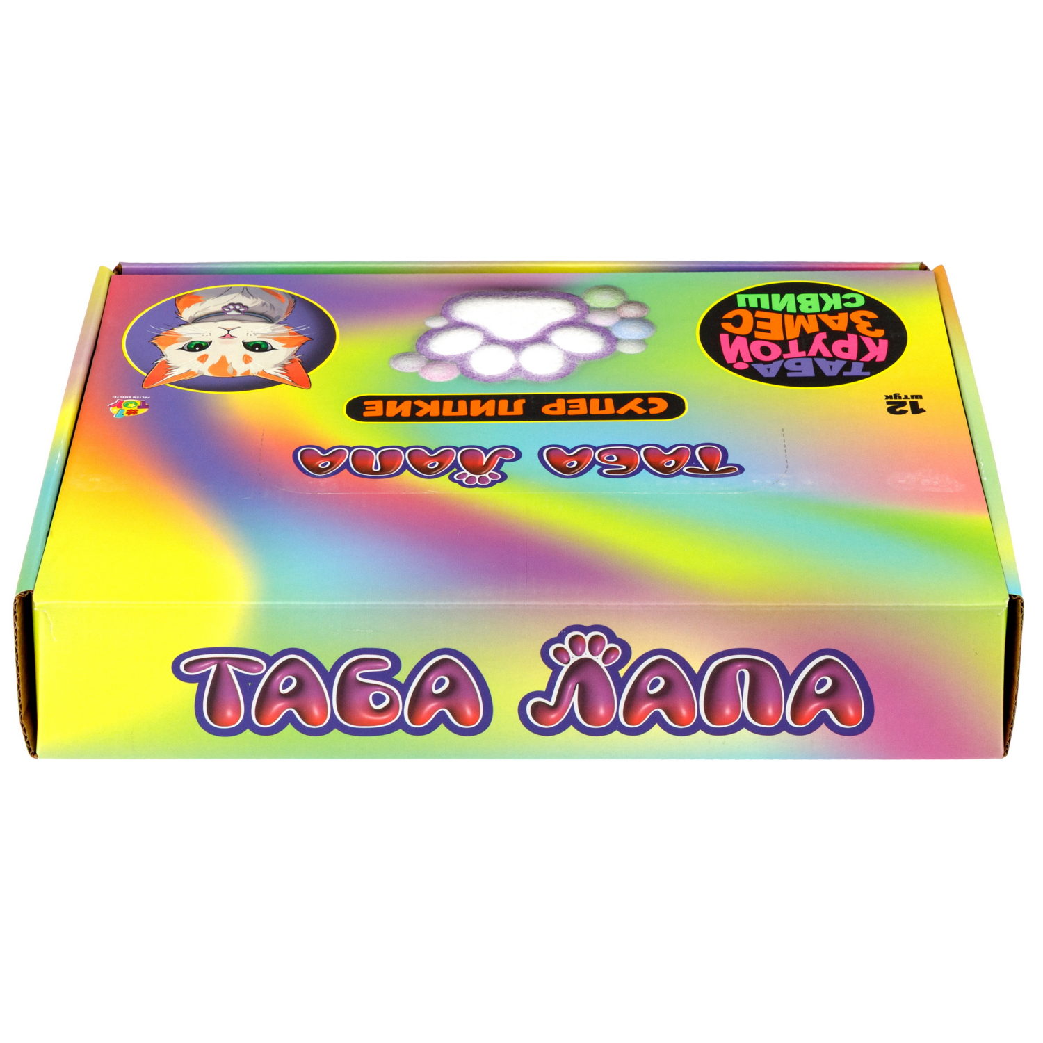 Таба лапка 1TOY Крутой замес, с посыпкой, 6,5х3 см