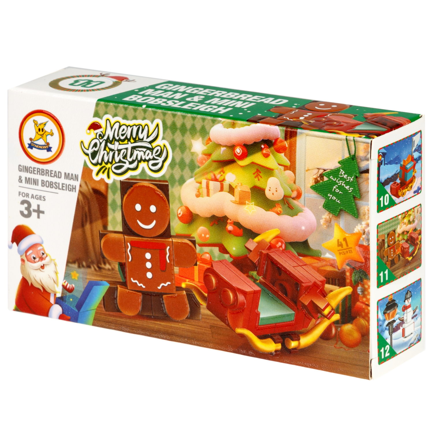 Конструктор 1TOY Blockformers "Рождество" 12 видов,  от 22 до 46 деталей