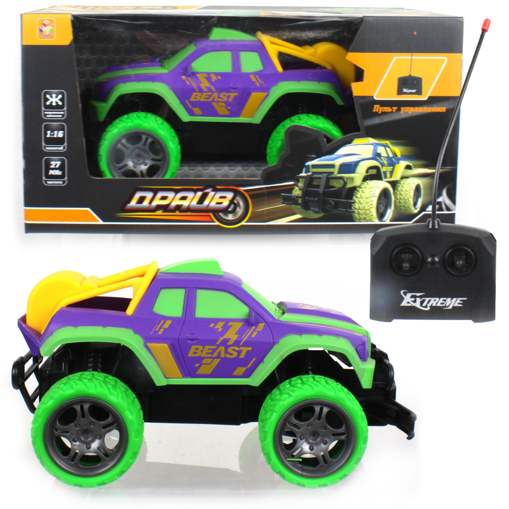 Машинка на пульте управления 1TOY Драйв Внедорожник, 21 см