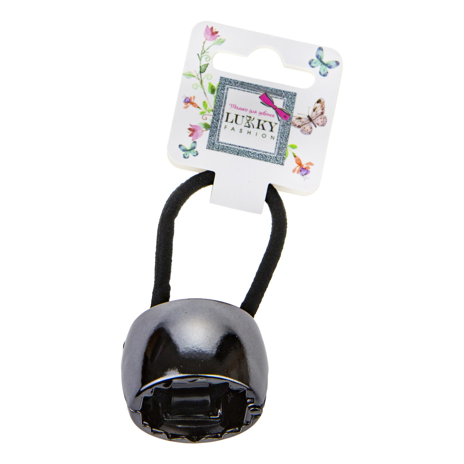 Резинка для волос Lukky Fashion с зажимом в виде колечка