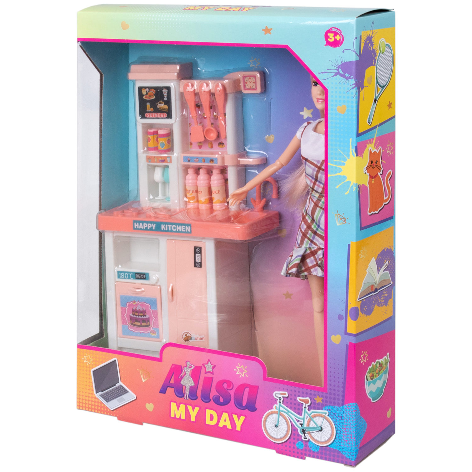 Кукла Alisa My Day "Кухня" игровой набор с аксессуарами, 29 см