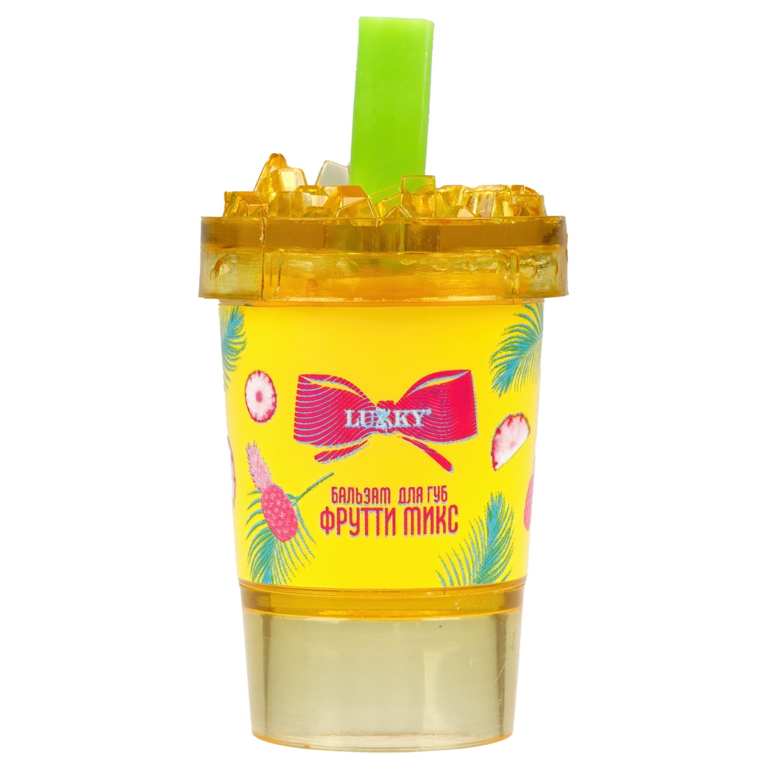Lukky Фрутти Микс,бальзам д.губ увлажняющий,3,8г,12 шт дисплей бокс, 3 цвета в ассортименте
