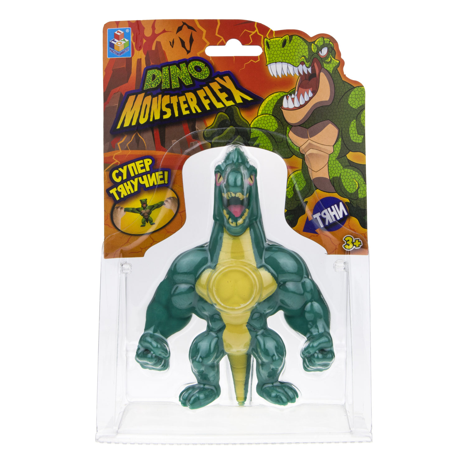 1TOY MONSTER FLEX DINO, тянущиеся фигурки 14см, 14 видов в ассортименте