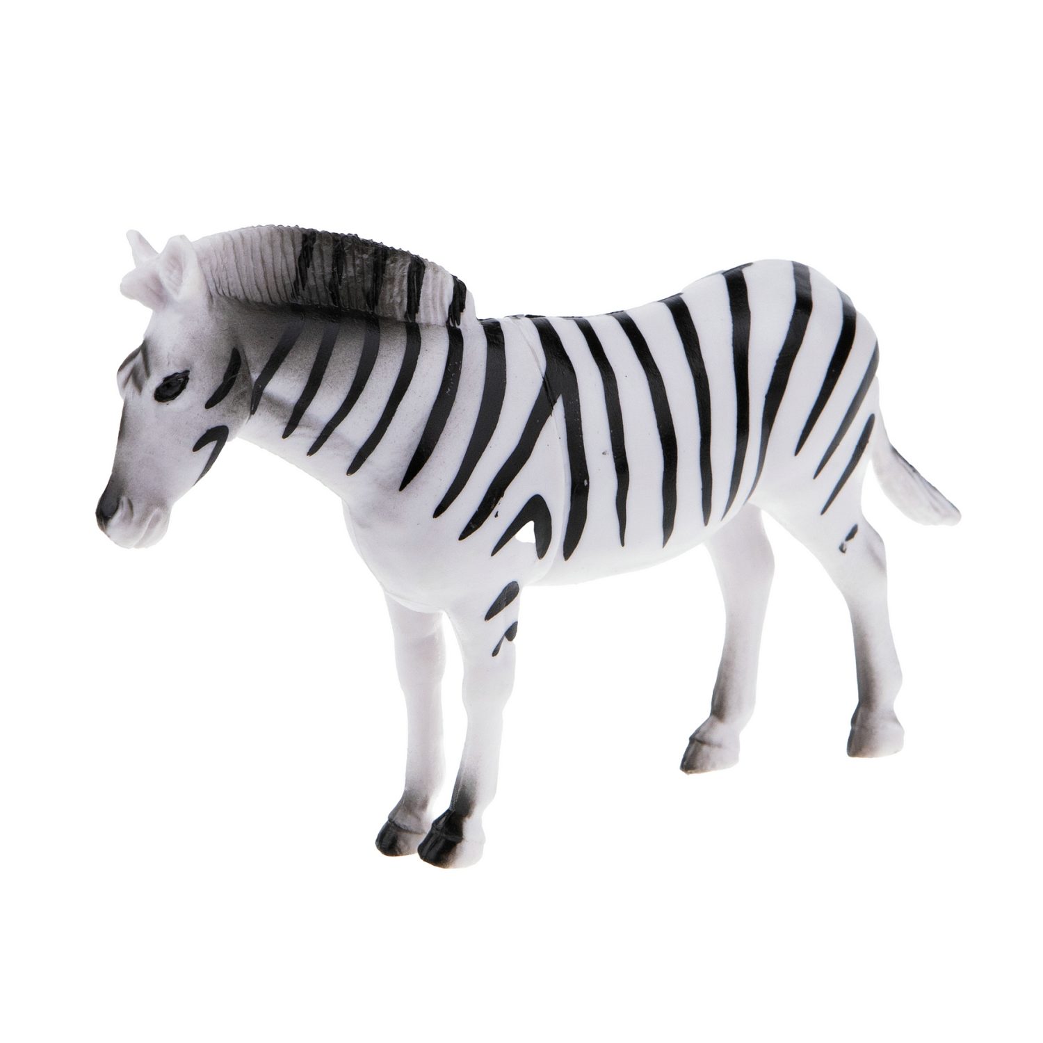 Игровой набор 1TOY "В мире животных", фигурки диких животных Африки: слон, тигр, лев, носорог, зебра, жираф, 6 шт., 15 см