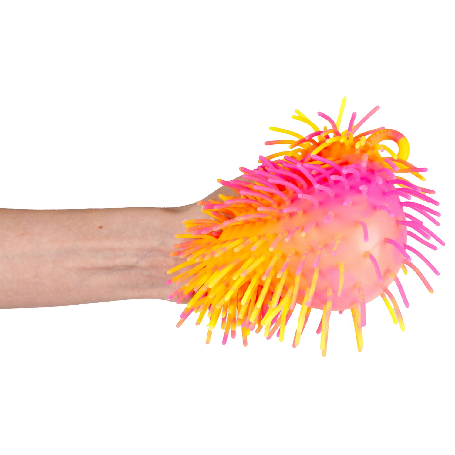 Игрушка-антистресс для рук 1toy Йо-Ёжики, шар 15 см, со светом, 4 цвета в ассортименте