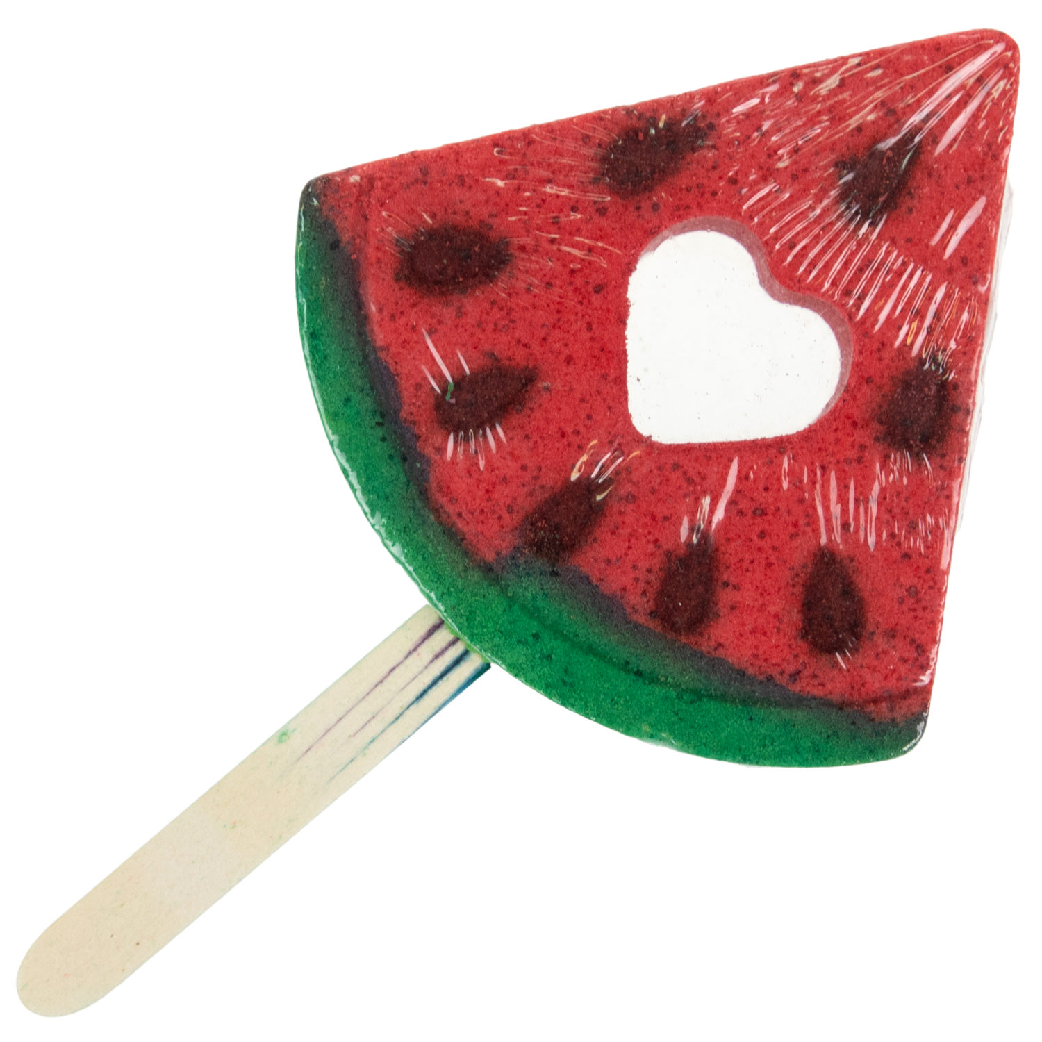 Lukky Angel LolliBomb Бомбочка для ванны и мыльные пузыри 2 в 1, Арбузный ломтик, 120 гр, красный