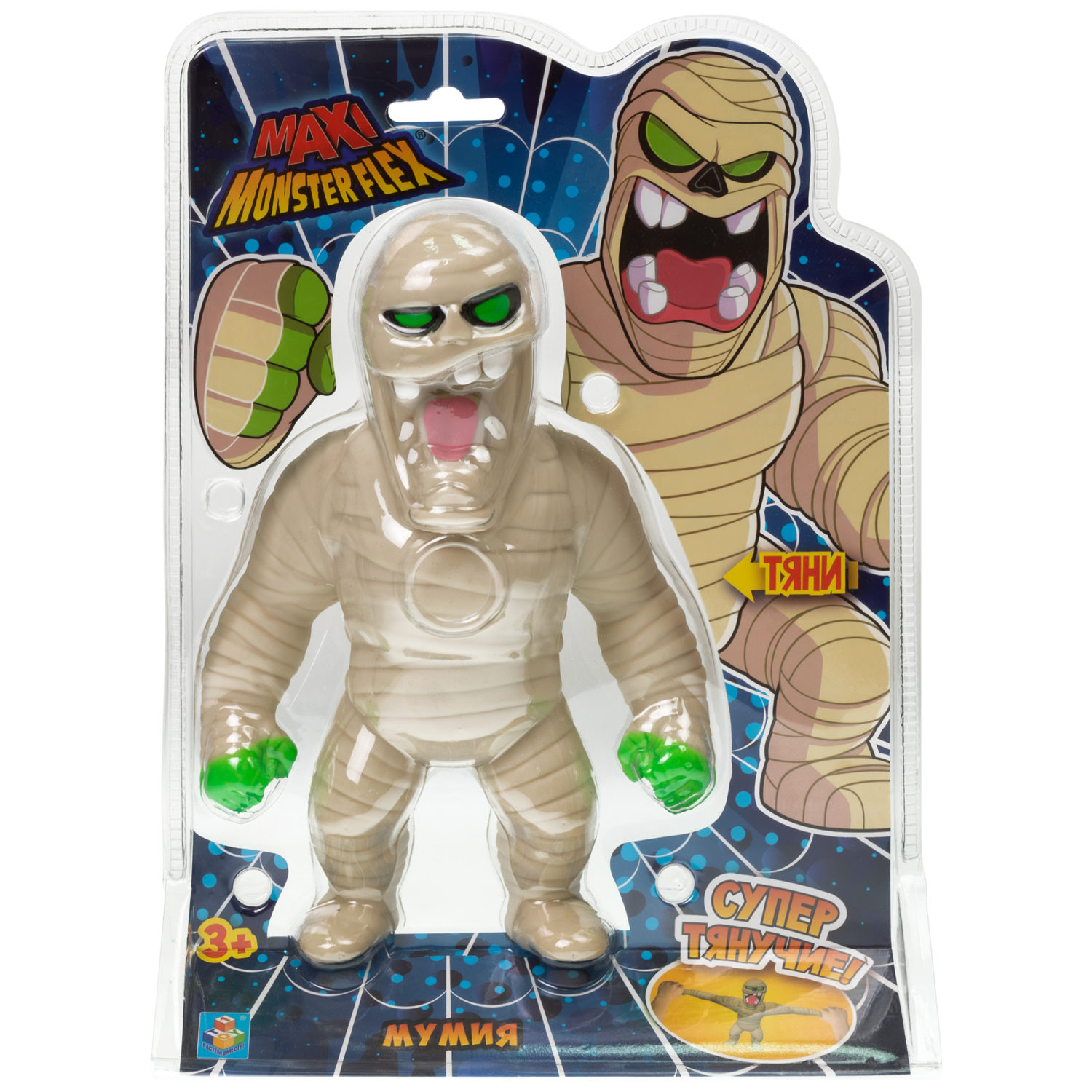 Тянущиеся фигурки 1TOY Monster Flex Maxi монстры тянучки, 21 см, 3 вида в ассортименте