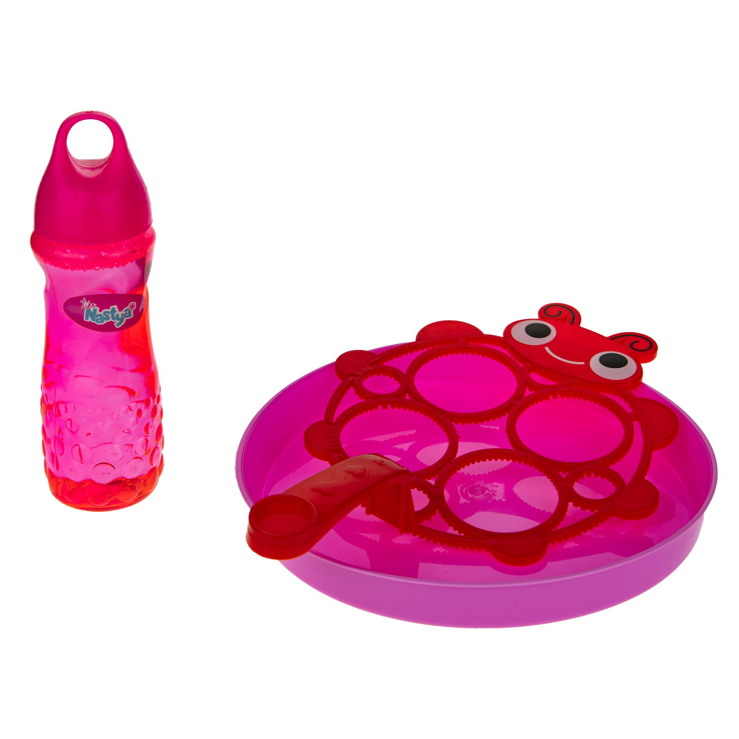 Мыльные пузыри гигантские Like Nastya венчик в виде божьей коровки 100 мл