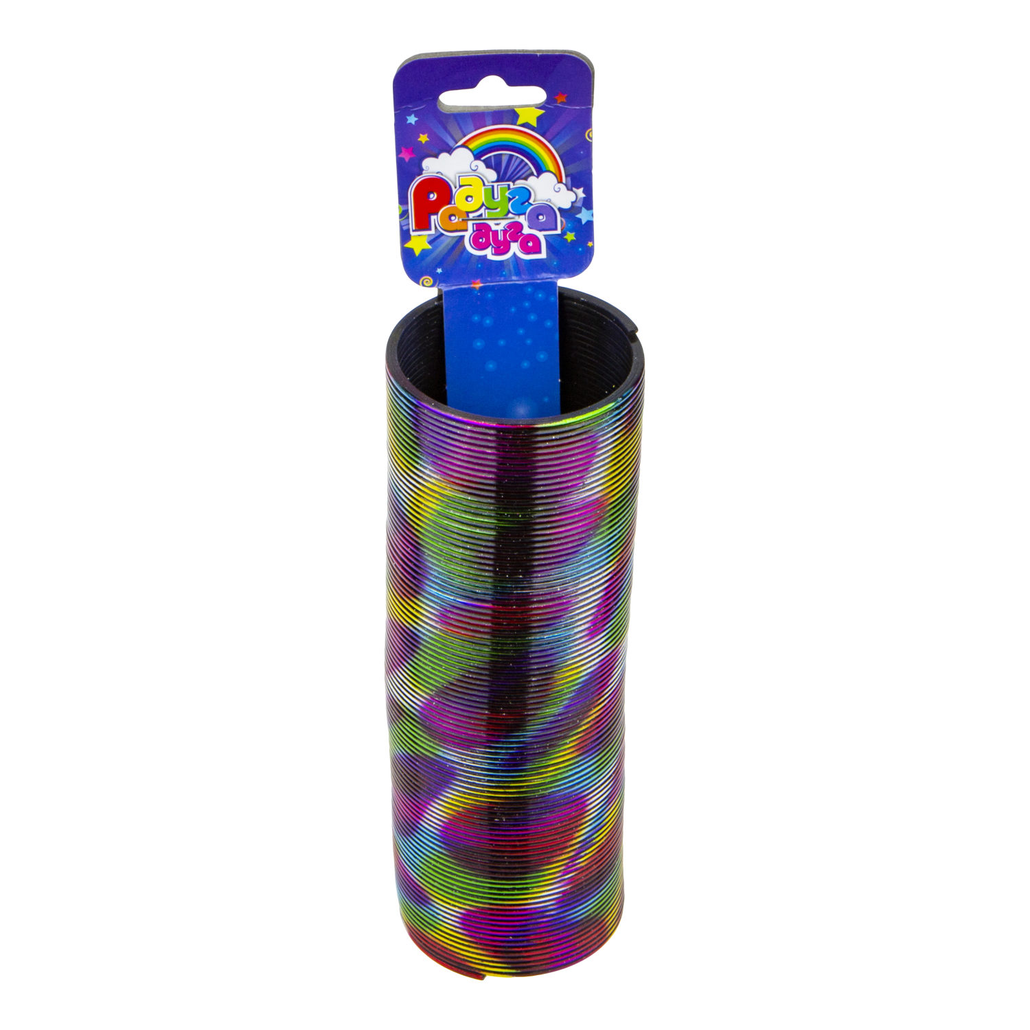 1toy пружинка Радуга-Дуга металик с рис в асс. 5,2*15см.в дб.12 шт, 22*17*16см