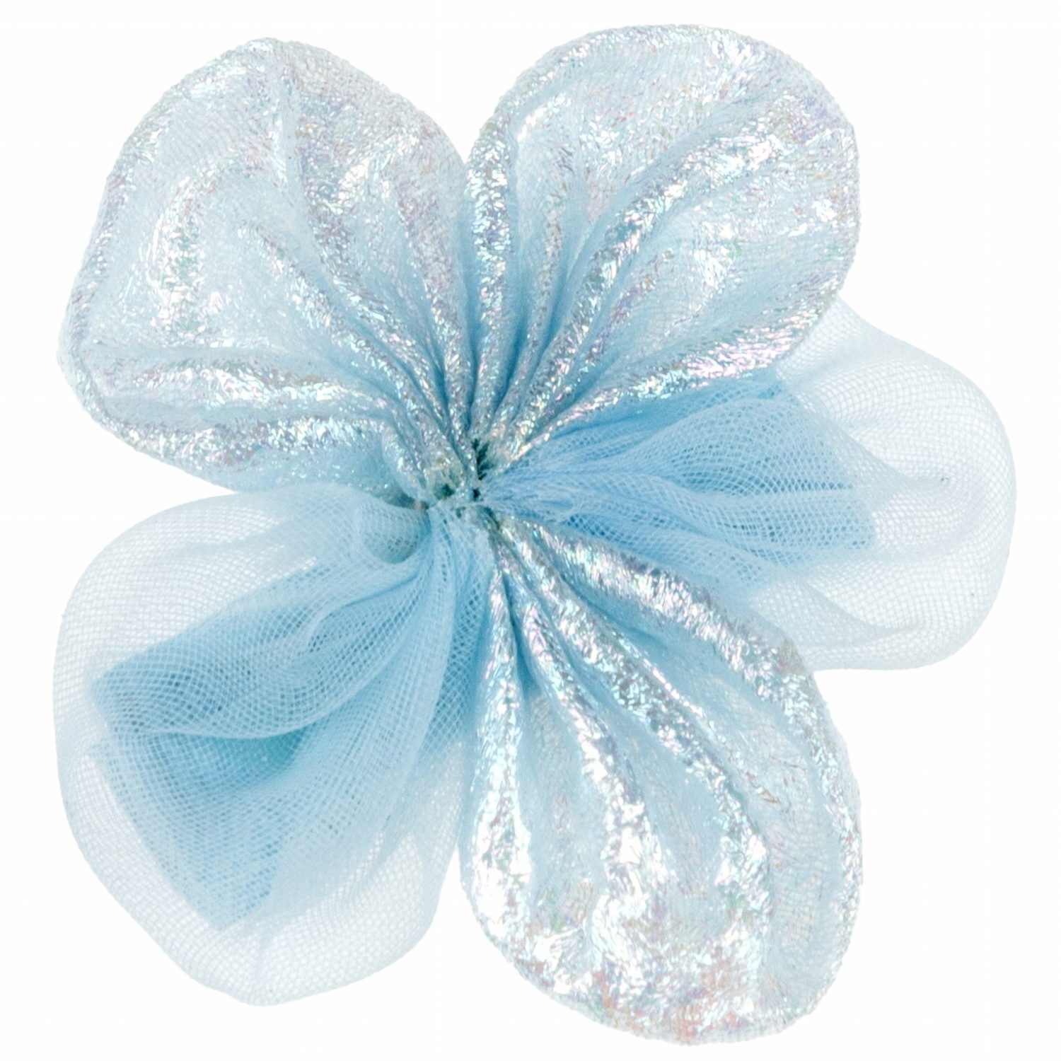 Lukky Fashion набор из 2 заколок-зажимов д.волос Бантик и Цветок Шифон и Шёлк,4 цв.микс