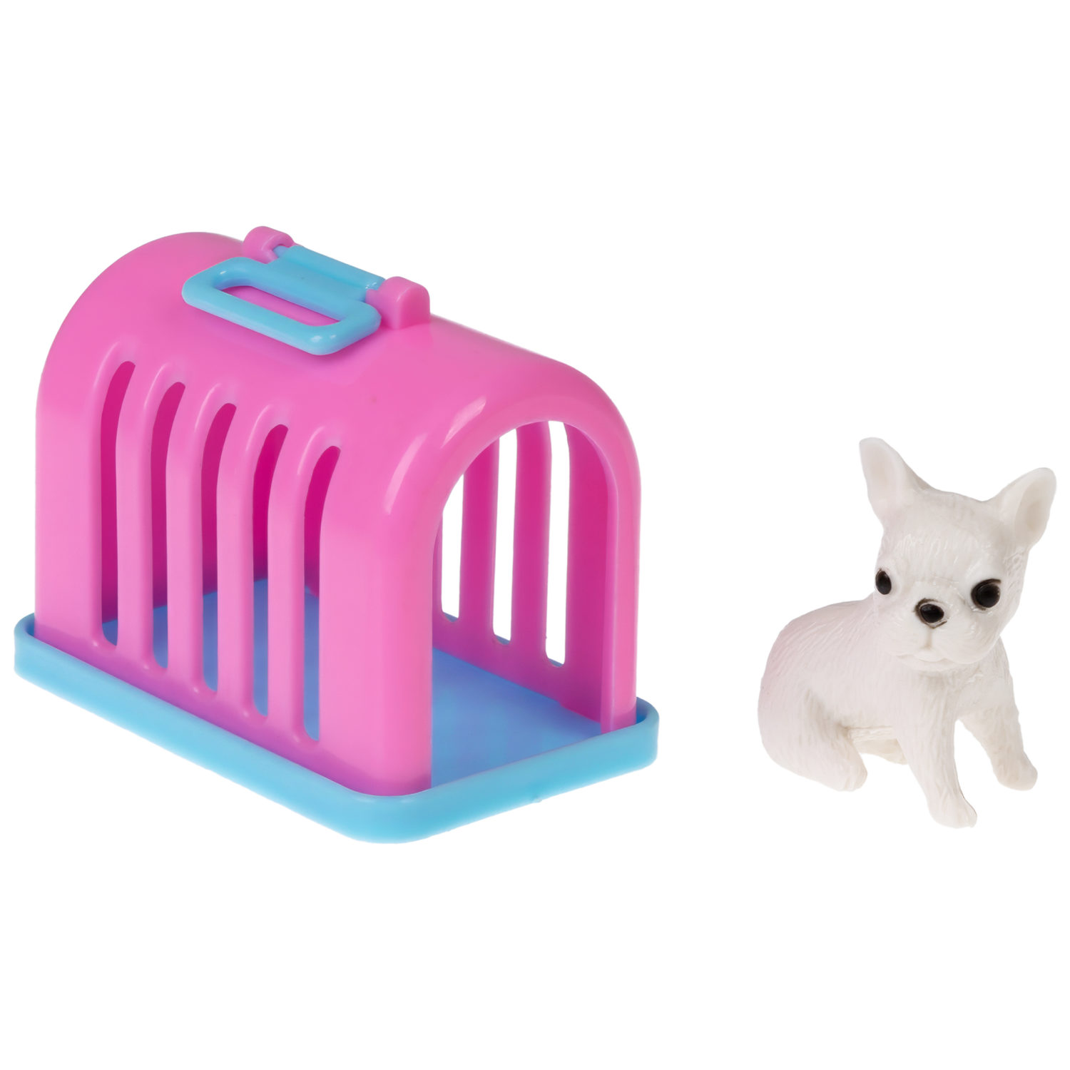 Кукла Alisa Weekend с голубой прядью, в цветном платье, с питомцем, переноской и аксессуарами, 29 см