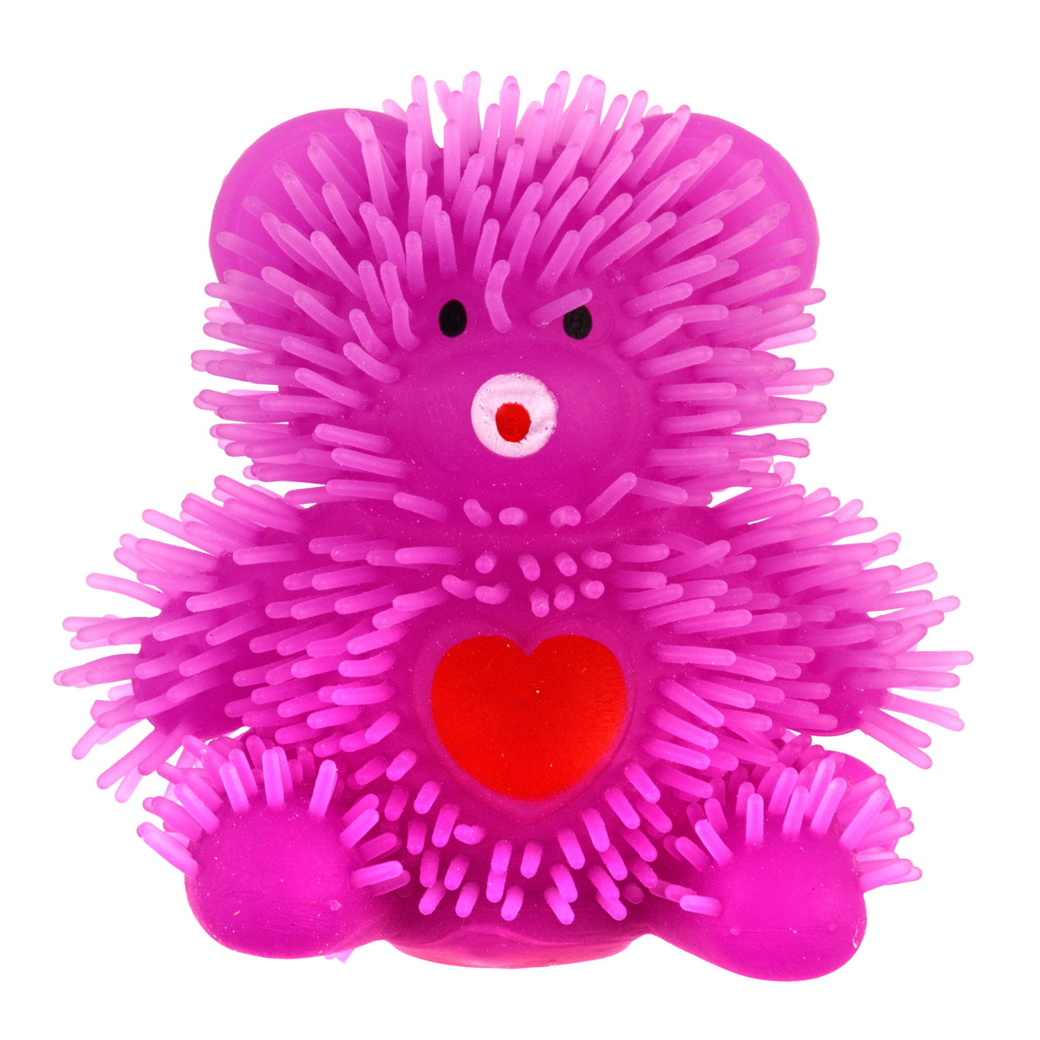 Игрушка-антистресс для рук 1toy Йо-Ёжики, "Медвежонок" 8 см, со светом, 6 видов в ассортименте