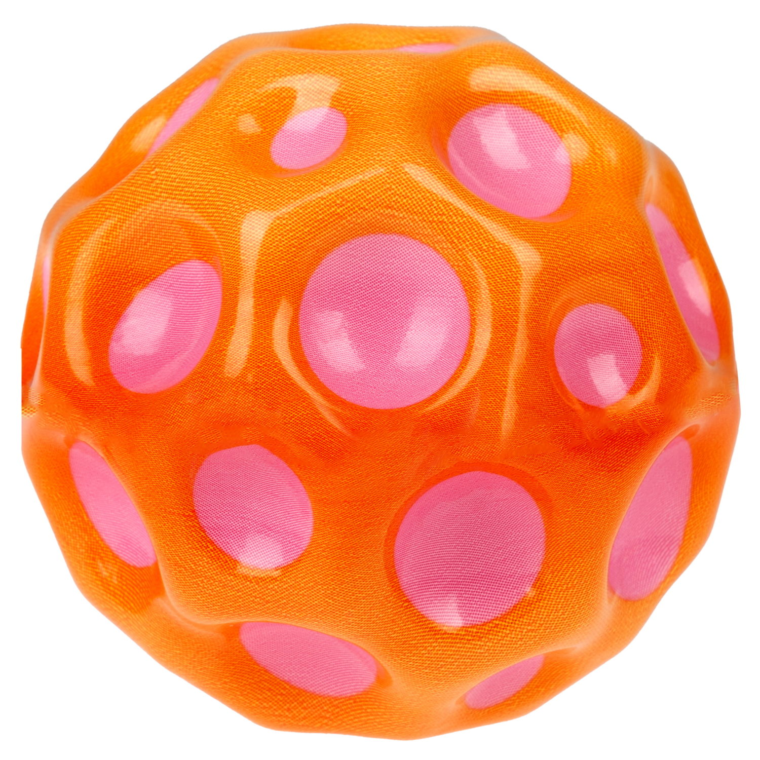 Мяч 1TOY Крутой замес Moon Ball классический, 6,5 см, розово-оранжевый