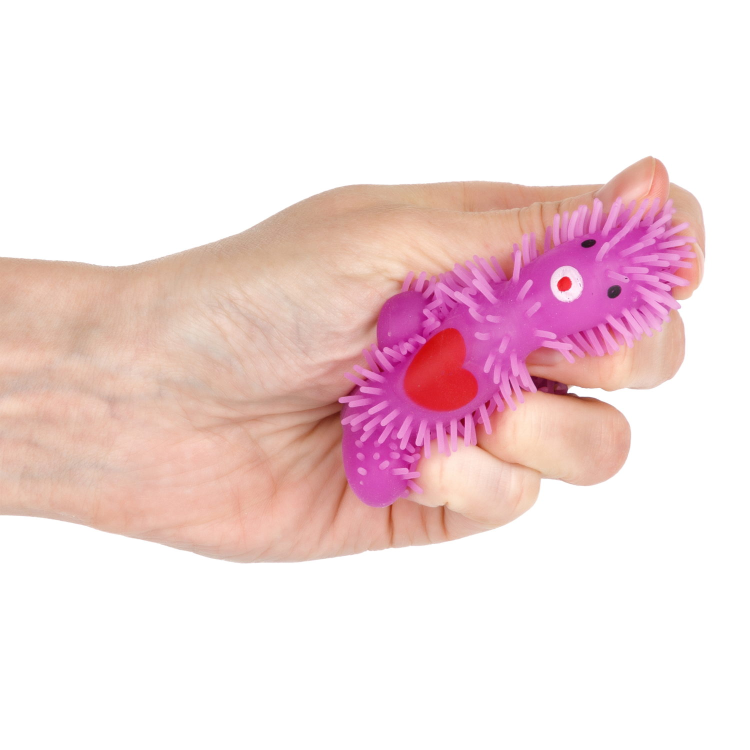 Игрушка-антистресс для рук 1toy Йо-Ёжики, "Медвежонок" 8 см, со светом, 6 видов в ассортименте