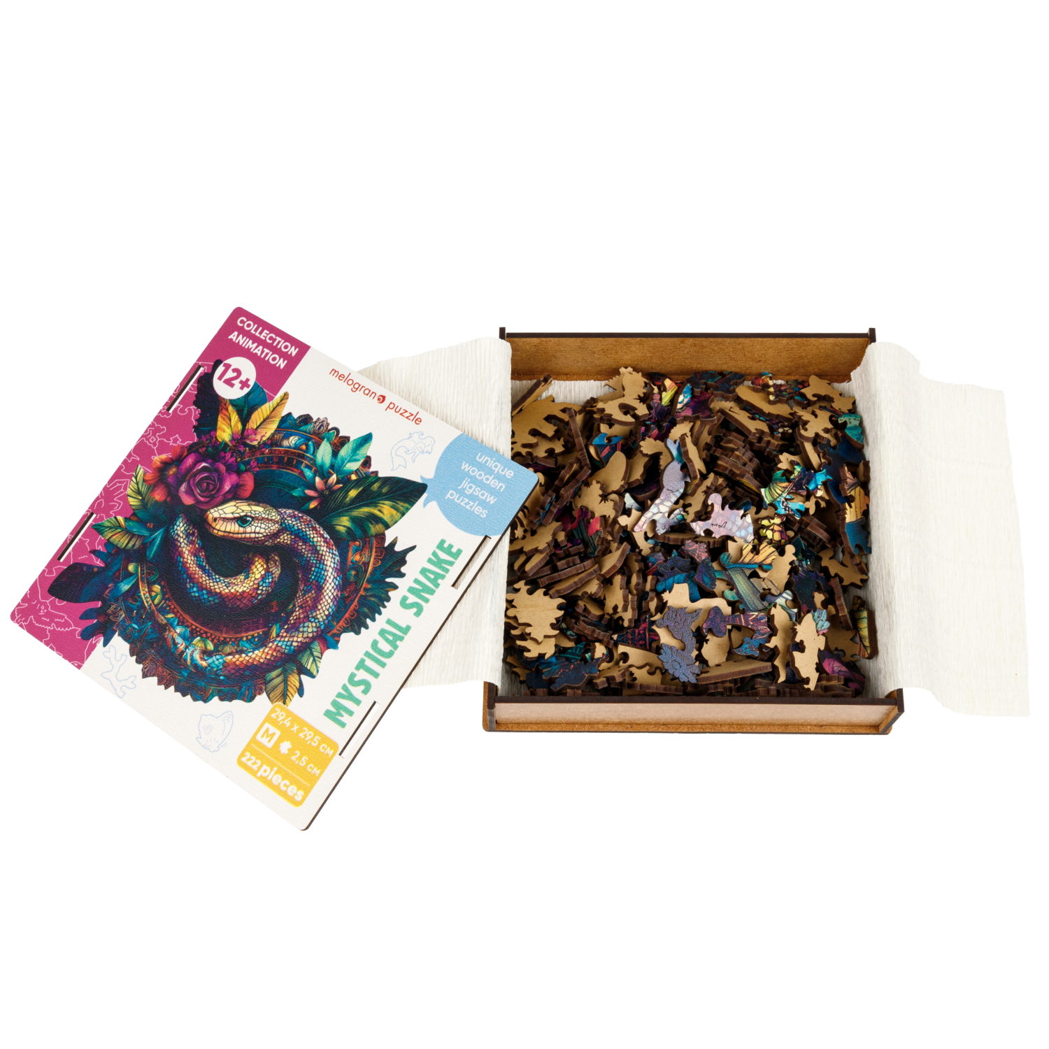 Деревянные пазлы Collection Animation Мистическая змея, 222 детали