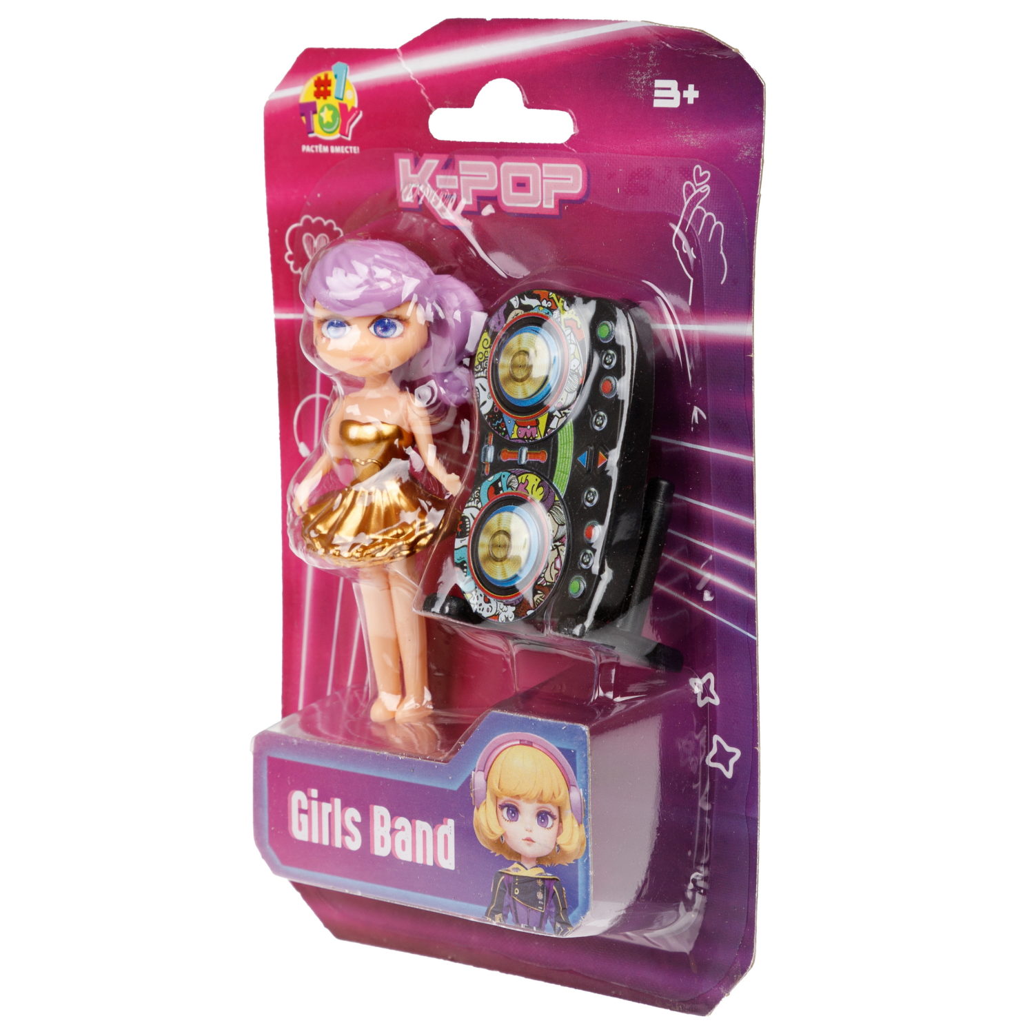 Кукла 1TOY K-POP Girls band с музыкальными инструментами, 30 видов в ассортименте
