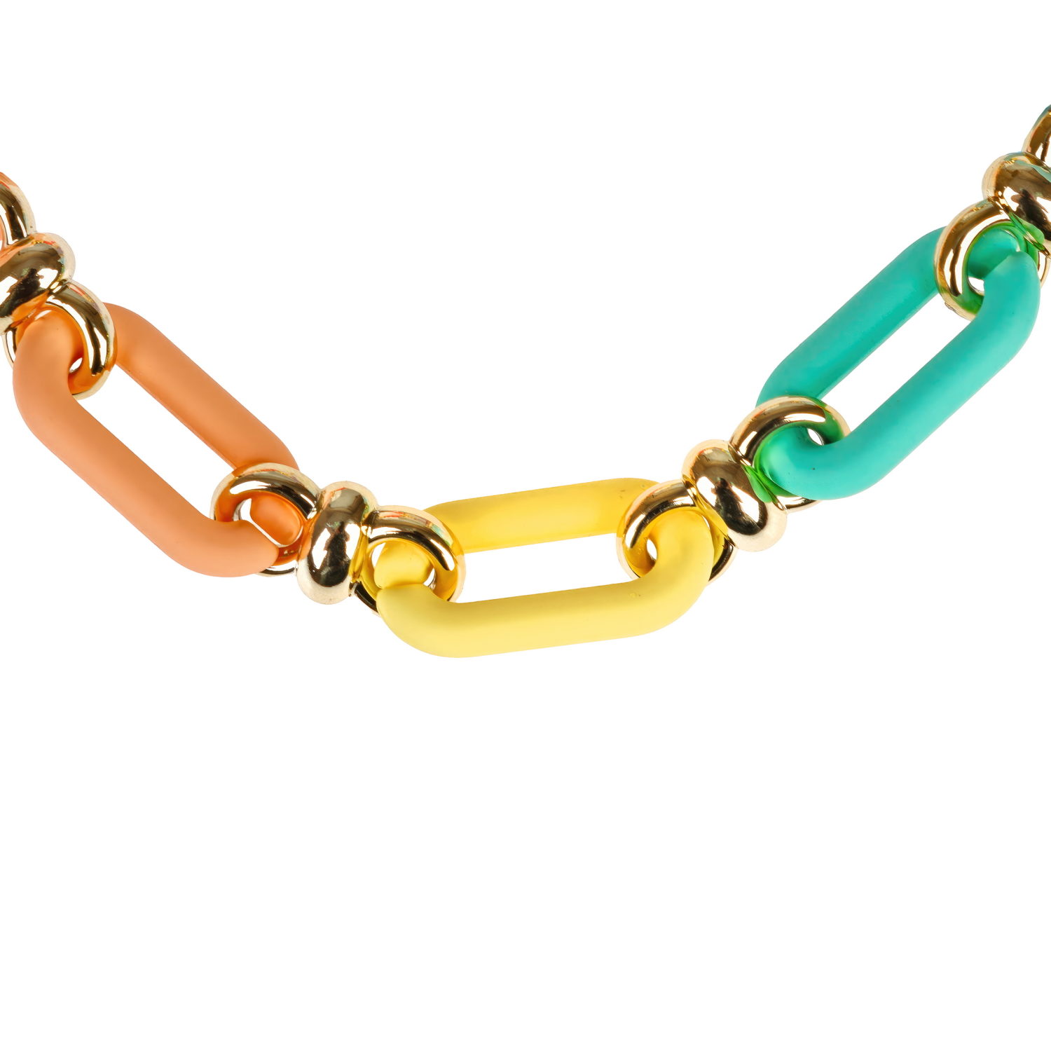 Набор из 2 браслетов-цепочек Lukky Fashion с цветным матовым пластиком