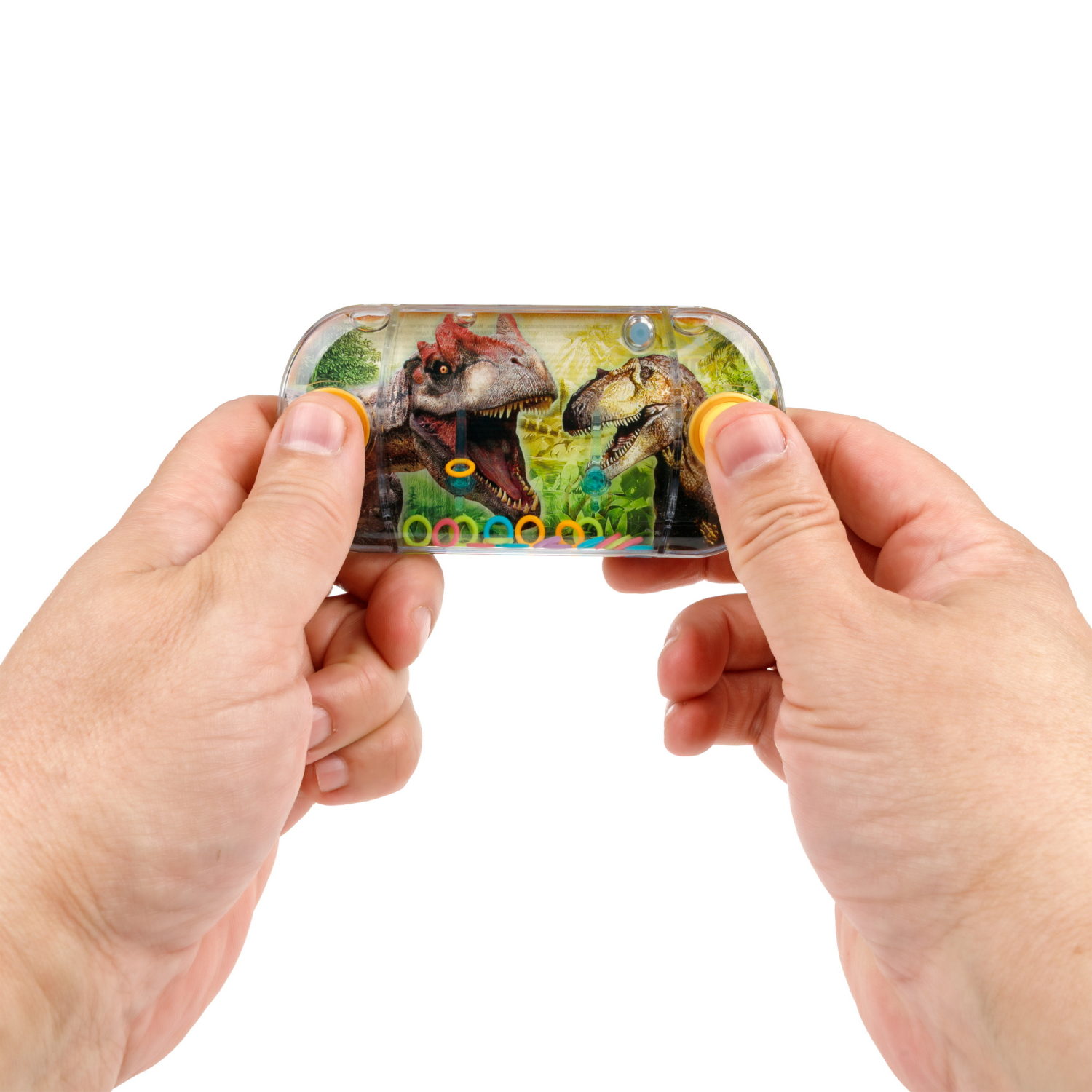 Водный тетрис 1TOY Игра с водой Насади колечки Динозавры, 12х6х2,3 см, 3 вида