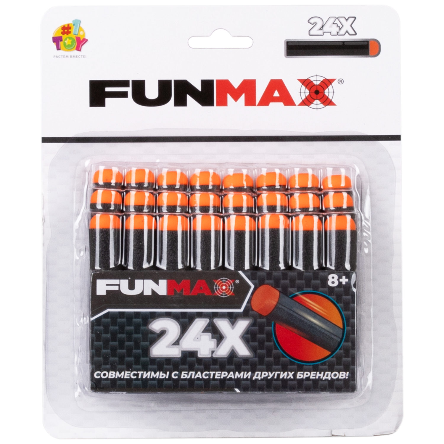 1toy Funmax набор EVA снарядов, 24 шт., блистер