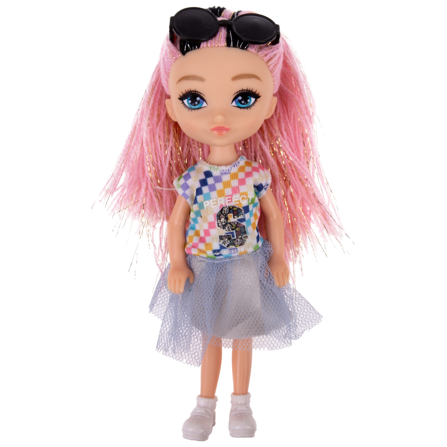 Кукла 1TOY ALISA GLOW GIRL, с яркими волосами, 15 см