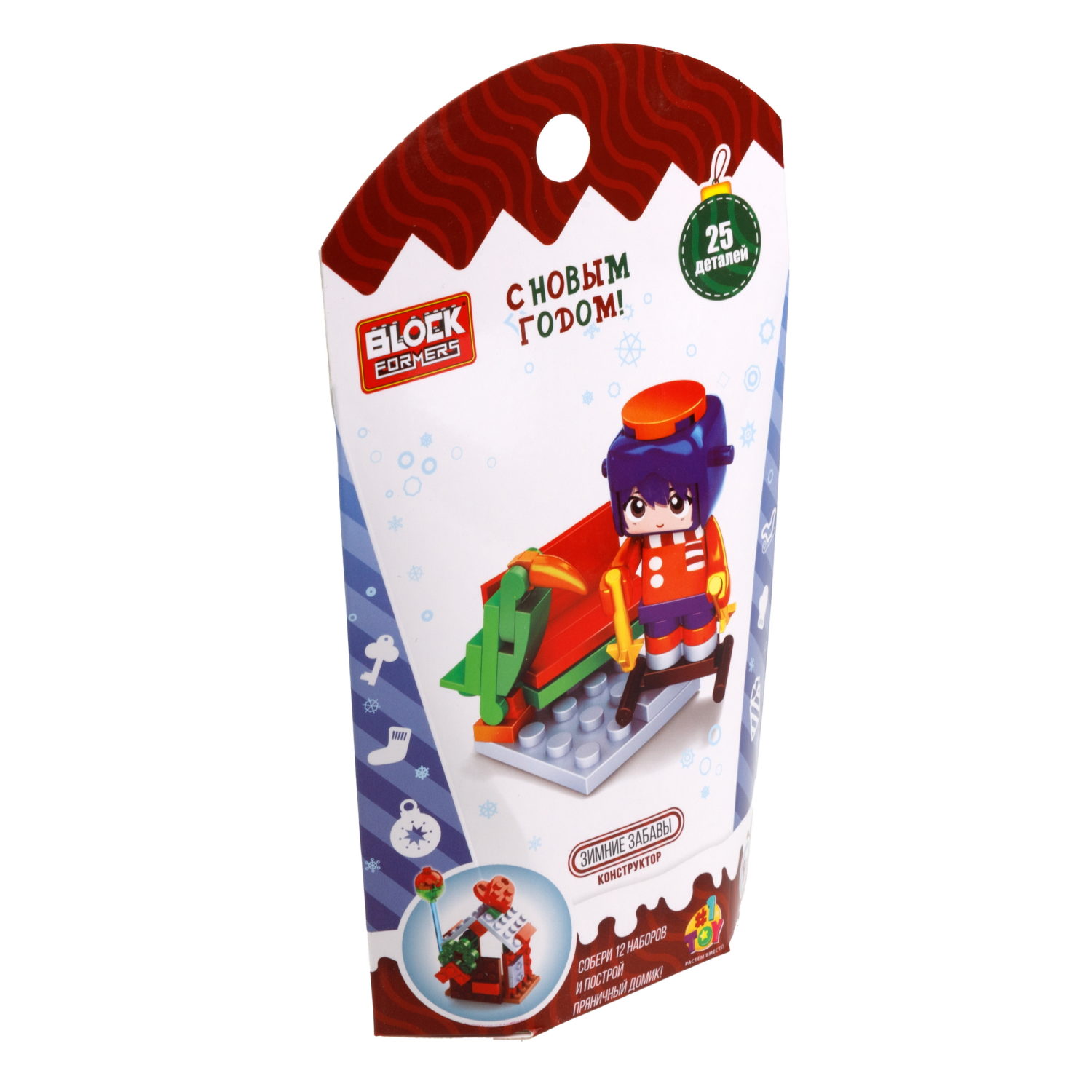 1Toy конструктор Blockformers "Новый год", 12 видов в ассортименте