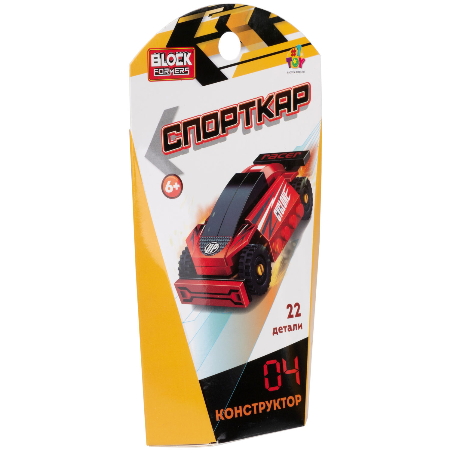 1TOY конструктор Blockformers "Спорткар", в ассортименте 6 видов