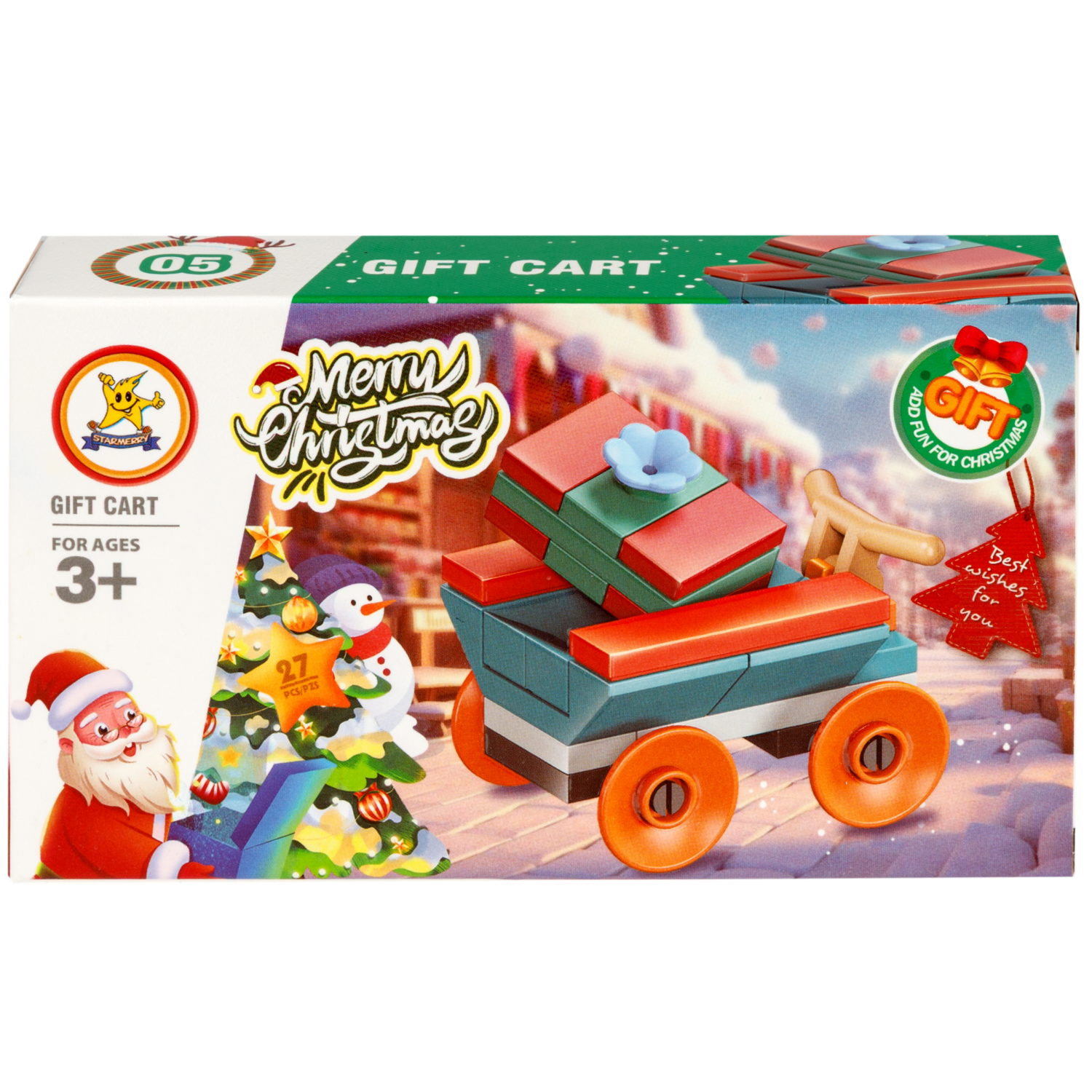 Конструктор 1TOY Blockformers "Рождество" 12 видов,  от 22 до 46 деталей