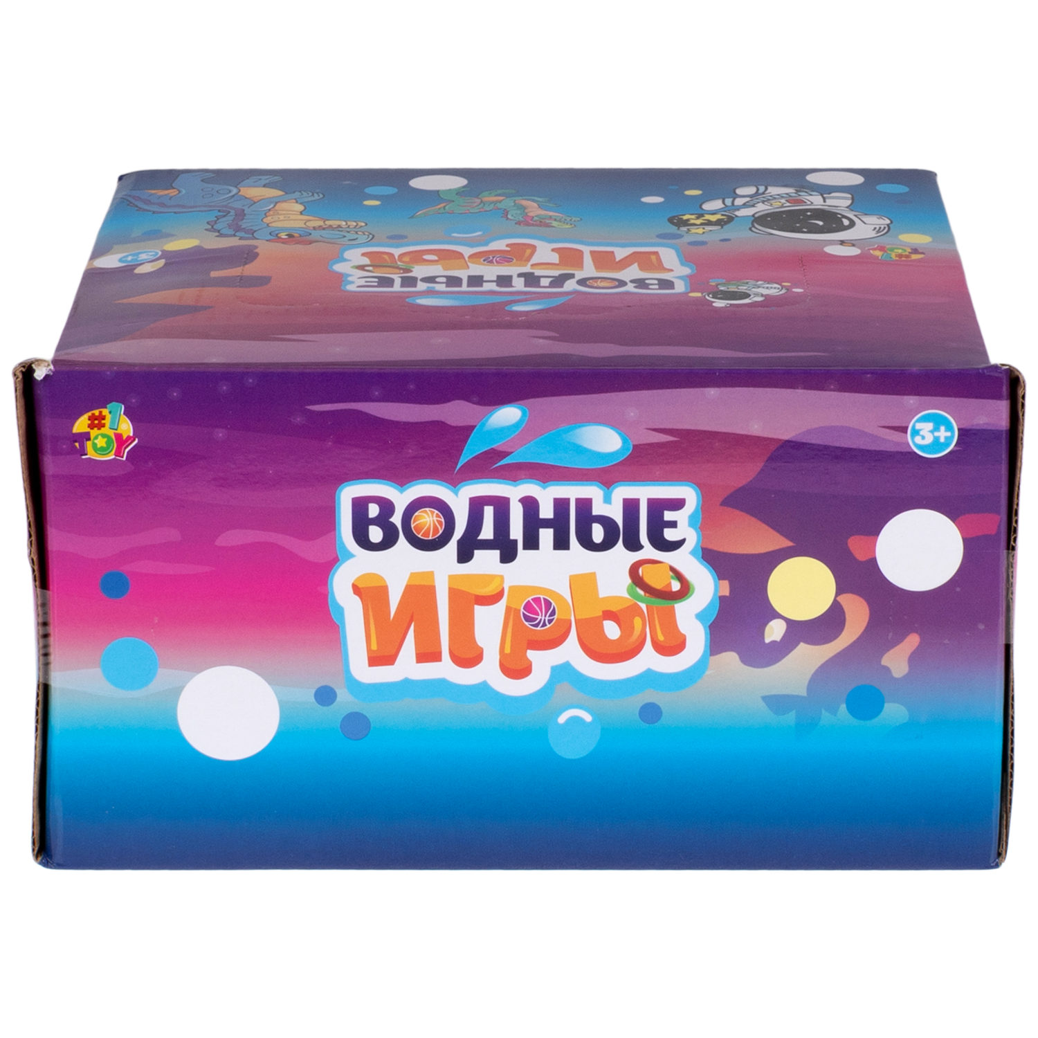 1TOY Игра с водой забрось мячики космос, 3 вида в ассортименте