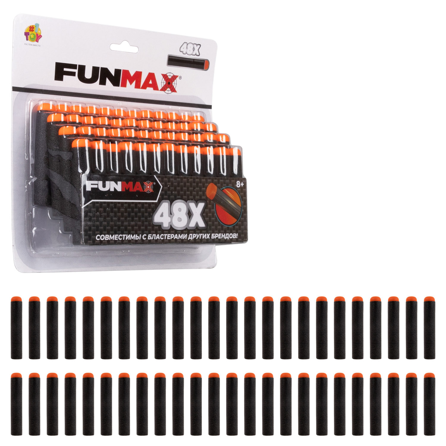 1toy Funmax набор EVA снарядов, 48 шт., блистер