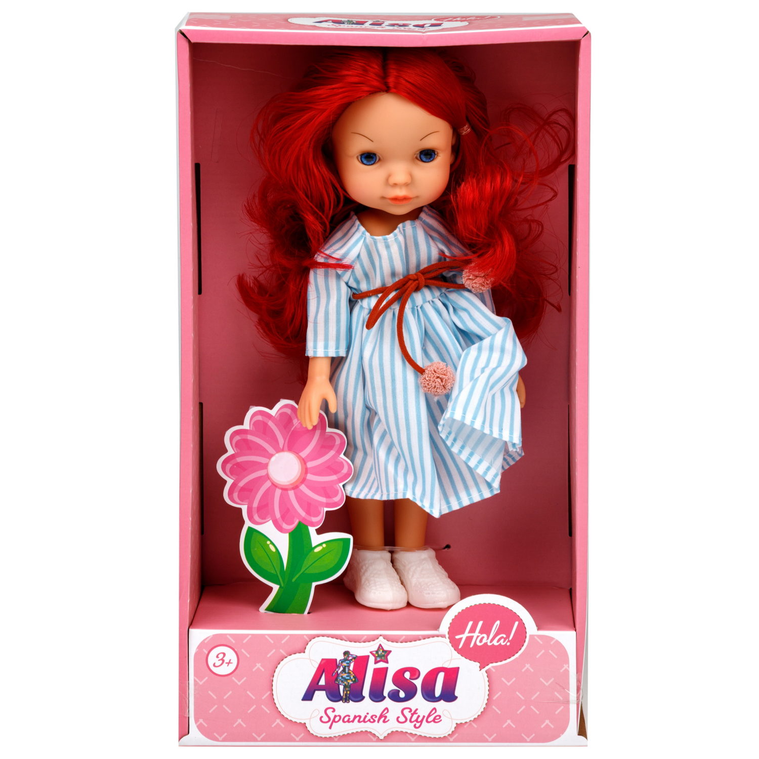 Кукла для девочки 1TOY Alisa испанский стиль, с длинными волосами, маленькая, 23 см