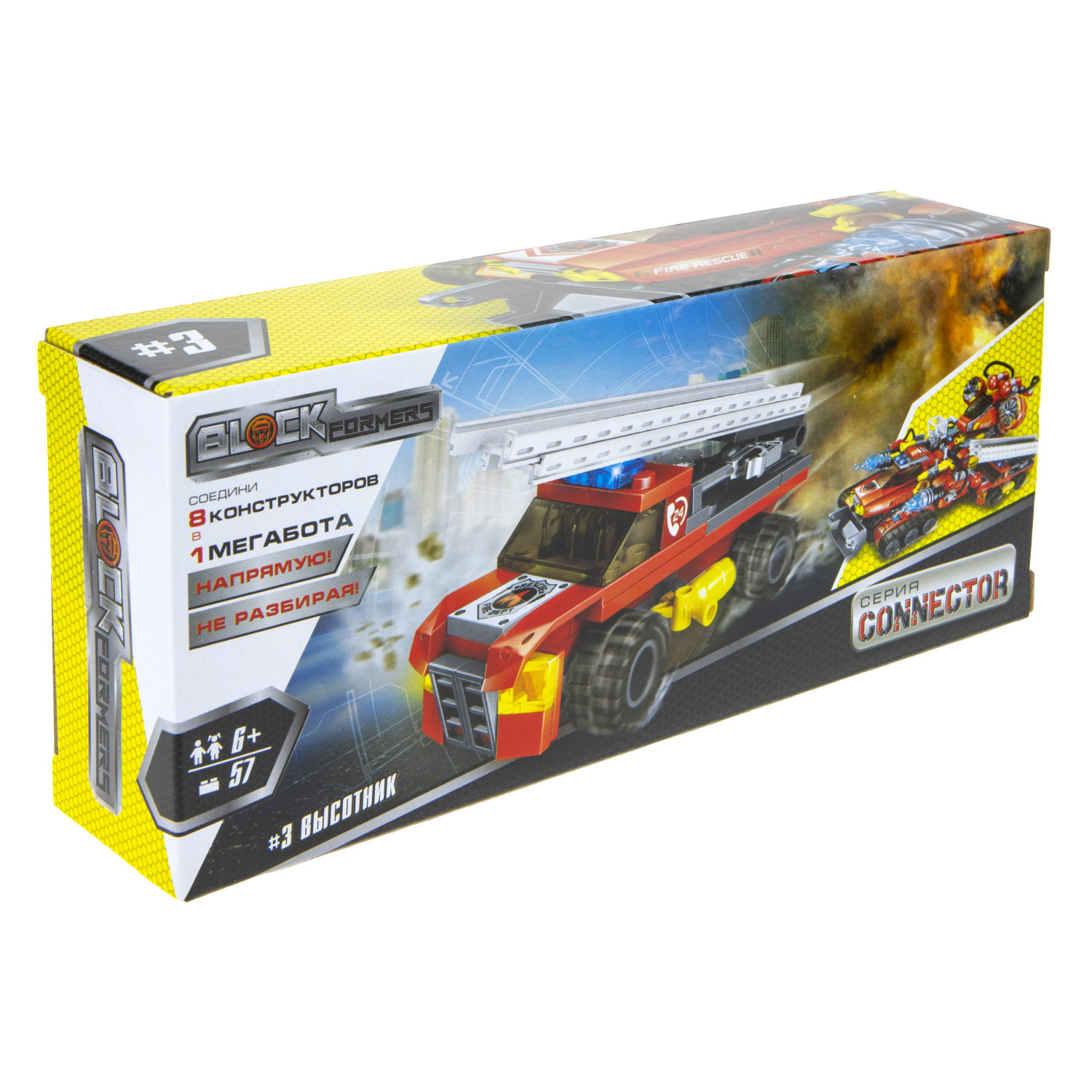 Конструктор  Трансформер BLOCKFORMERS конструктор "Трансфайертрак" Cерия CONNECTOR, 8 видов на выбор