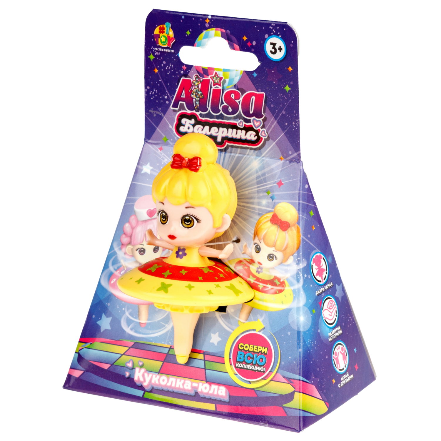 Крутящаяся куколка 1TOY Алиса Балерина, в ассортименте