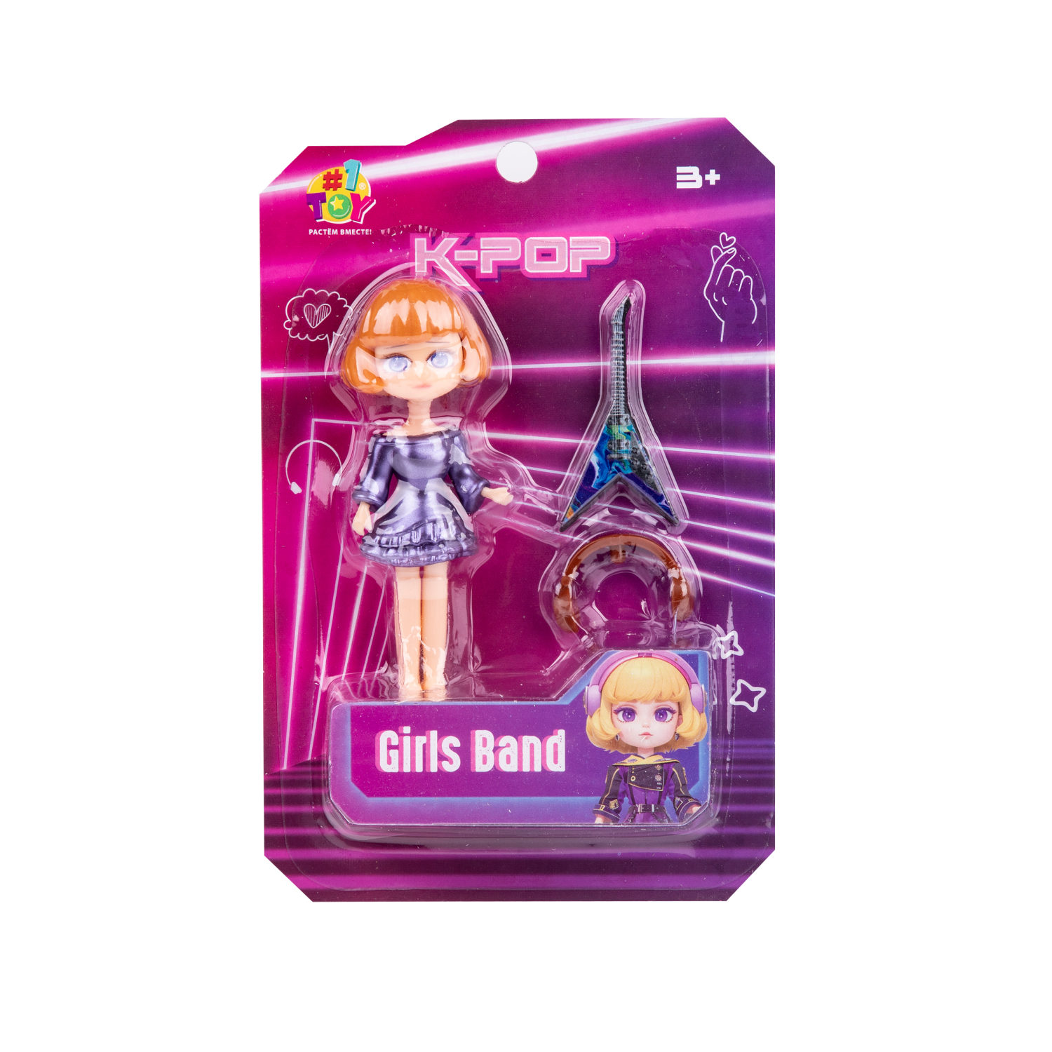 1TOY K-POP Girls band Кукла с муз.инструментом и аксессуарами, в асс.12 видов