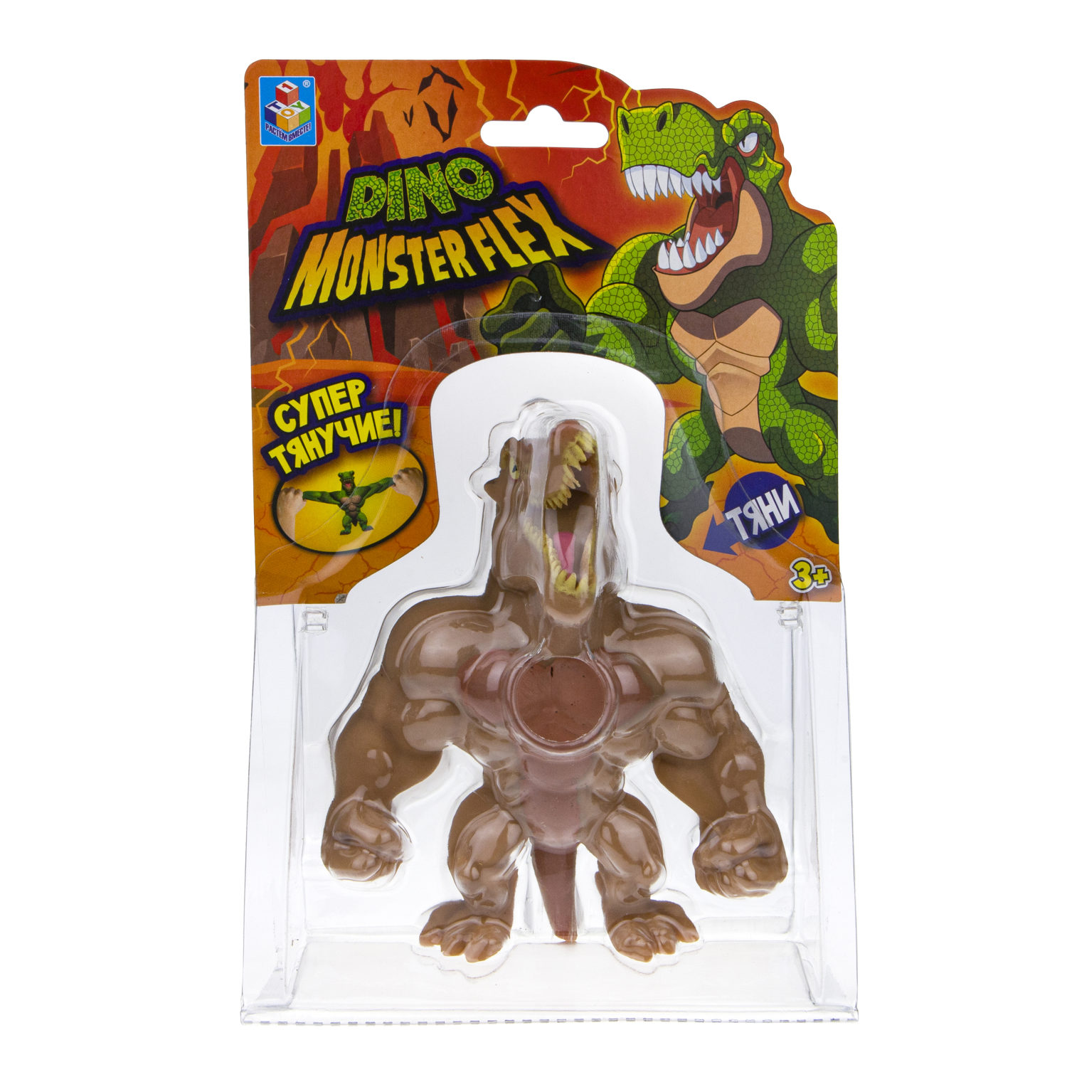 1TOY MONSTER FLEX DINO, тянущиеся фигурки 14см, 14 видов в ассортименте
