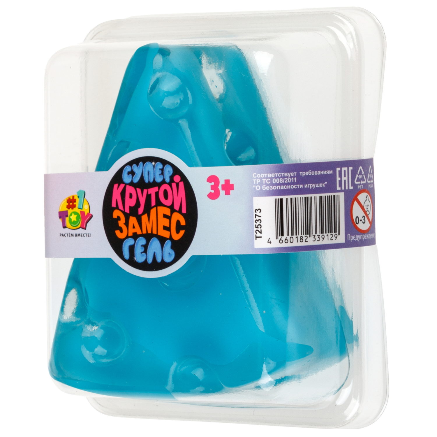 Игрушка-антистресс 1TOY Крутой замес Супергель «Сыр»