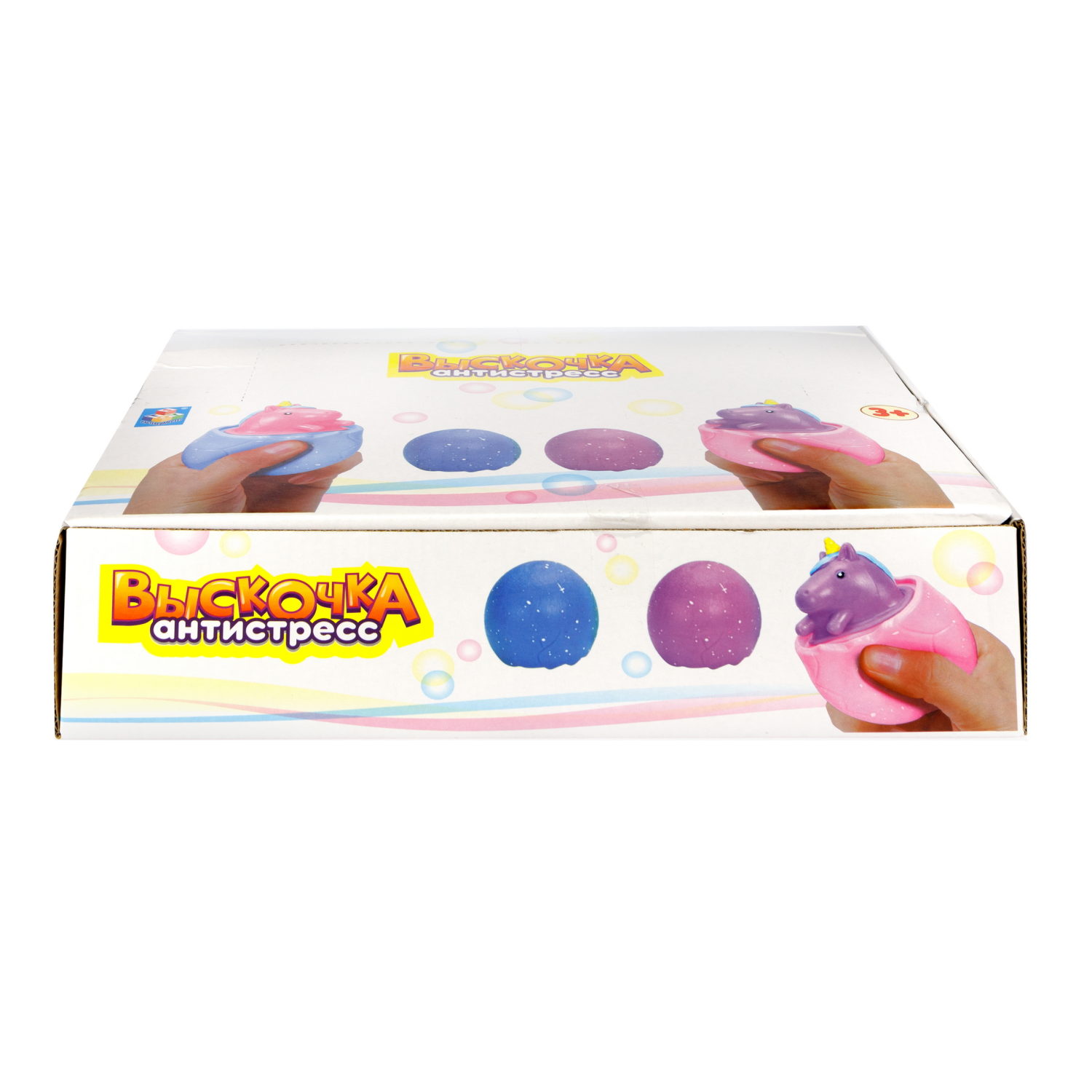 1Toy Жмяка "Выскочка. Единорог" 6,3х6,3х6,3 см, 12 шт. в д/б