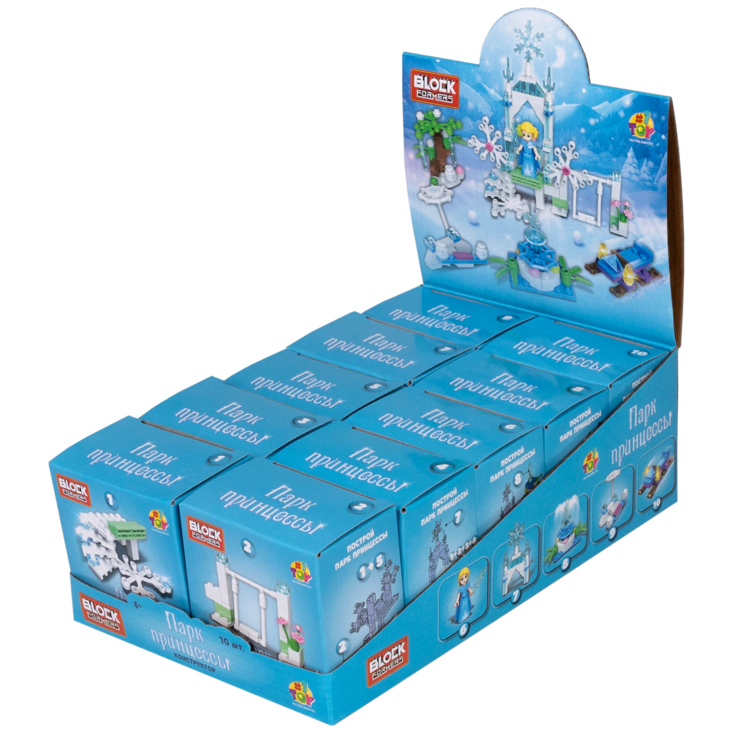 1TOY конструктор Blockformers "Парк принцессы", в ассортименте 10 видов