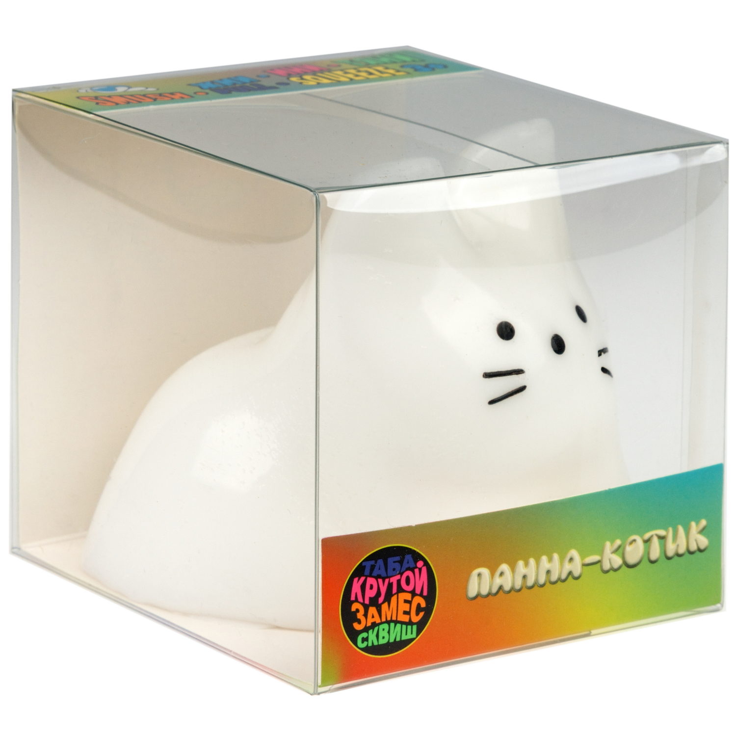 Таба сквиш 1TOY Крутой замес Муссик кот, 10х8х8,5 см