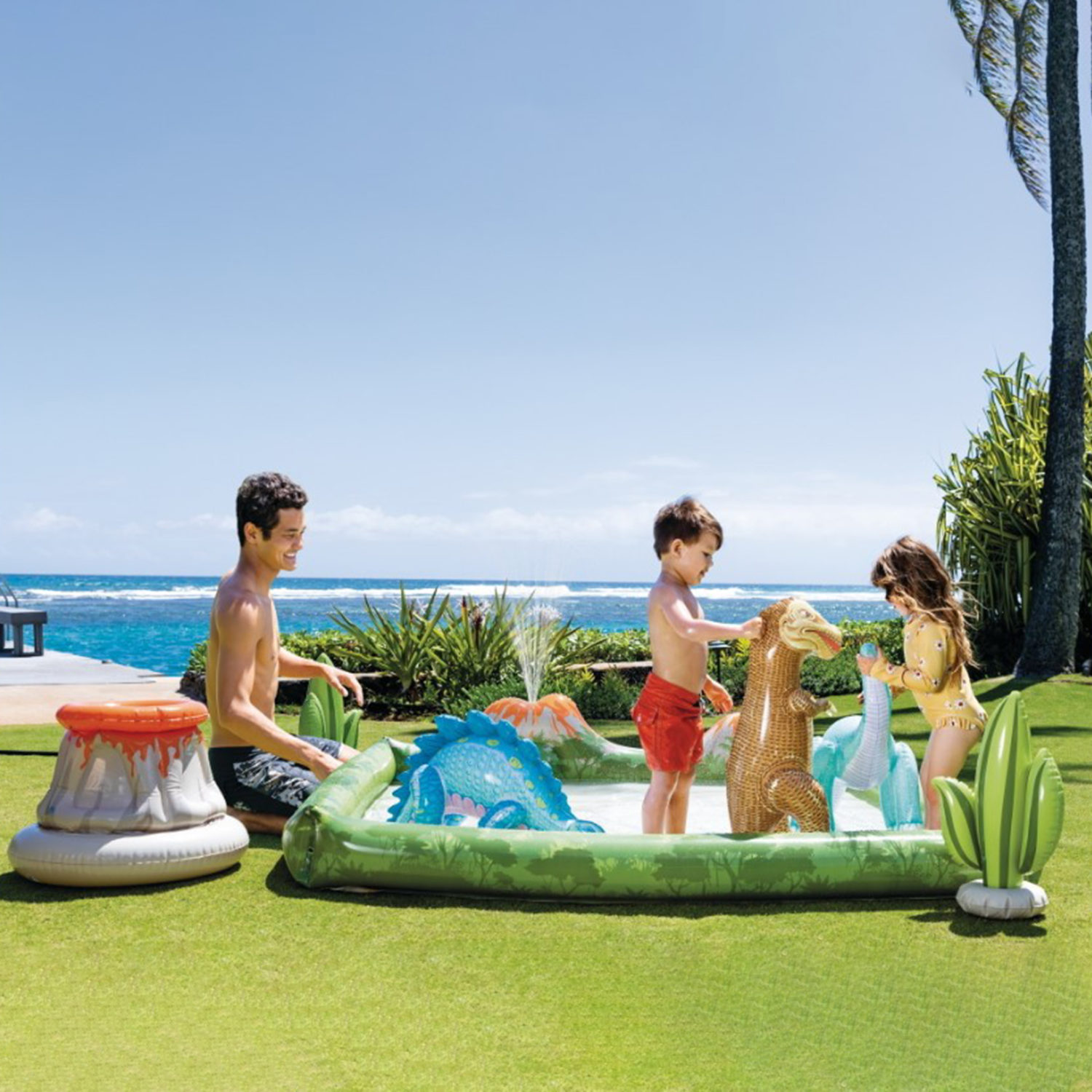 Бассейн детский надувной Intex Интекс для купания надувной центр от 2 лет