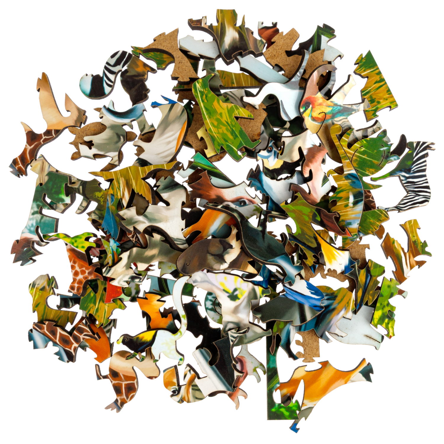 Деревянные пазлы Collection Animals Животные Африки, 80 деталей