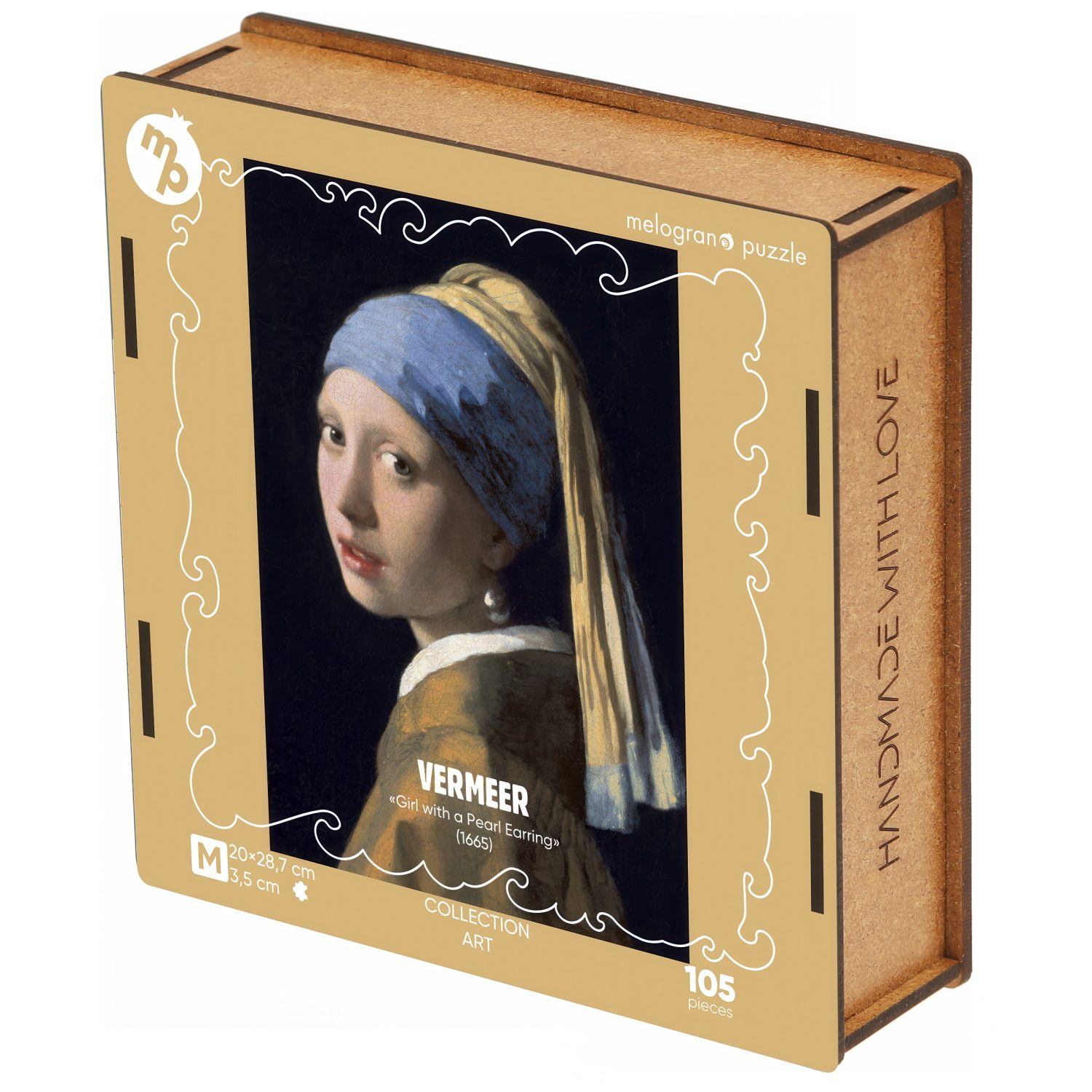 Пазлы Collection Art Ян Вермеер, Девушка с жемчужиной, 105 деталей