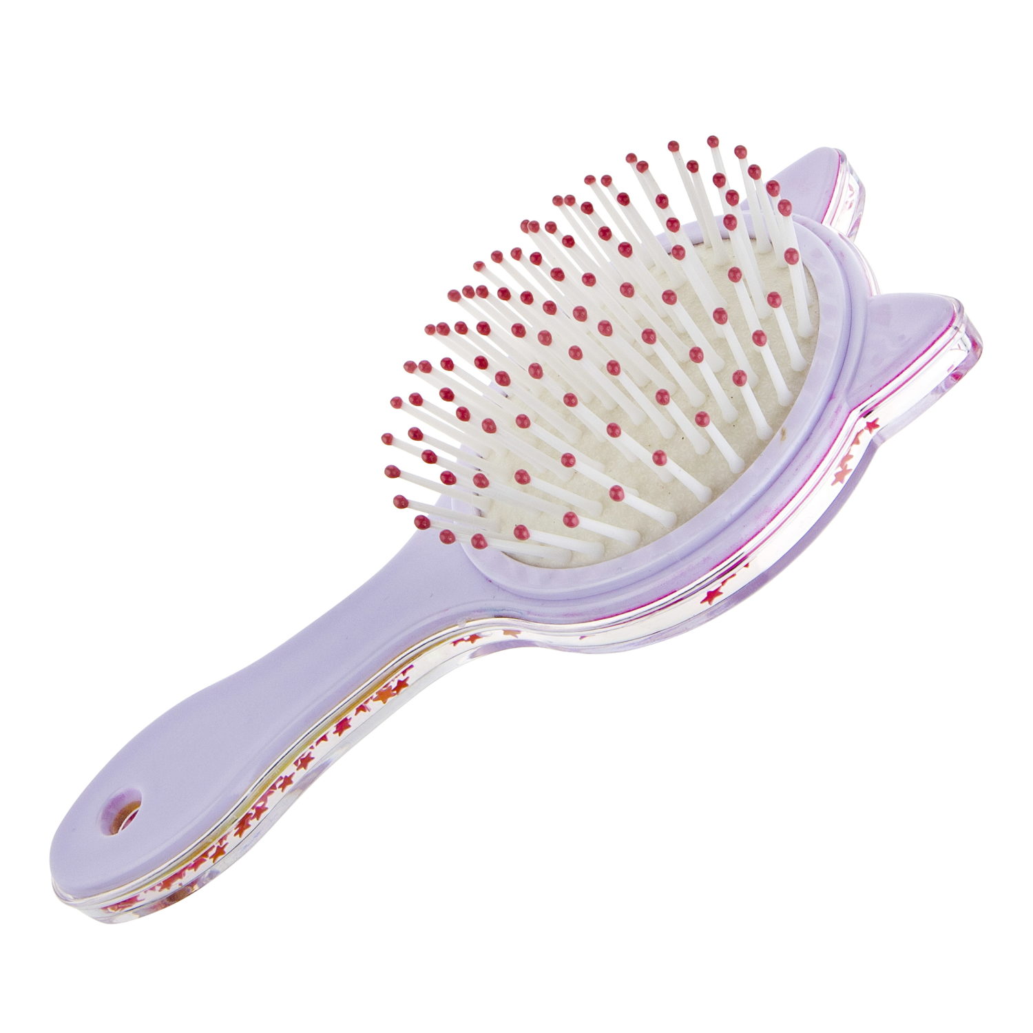 Расческа массажная с блестками внутри Like Nastya