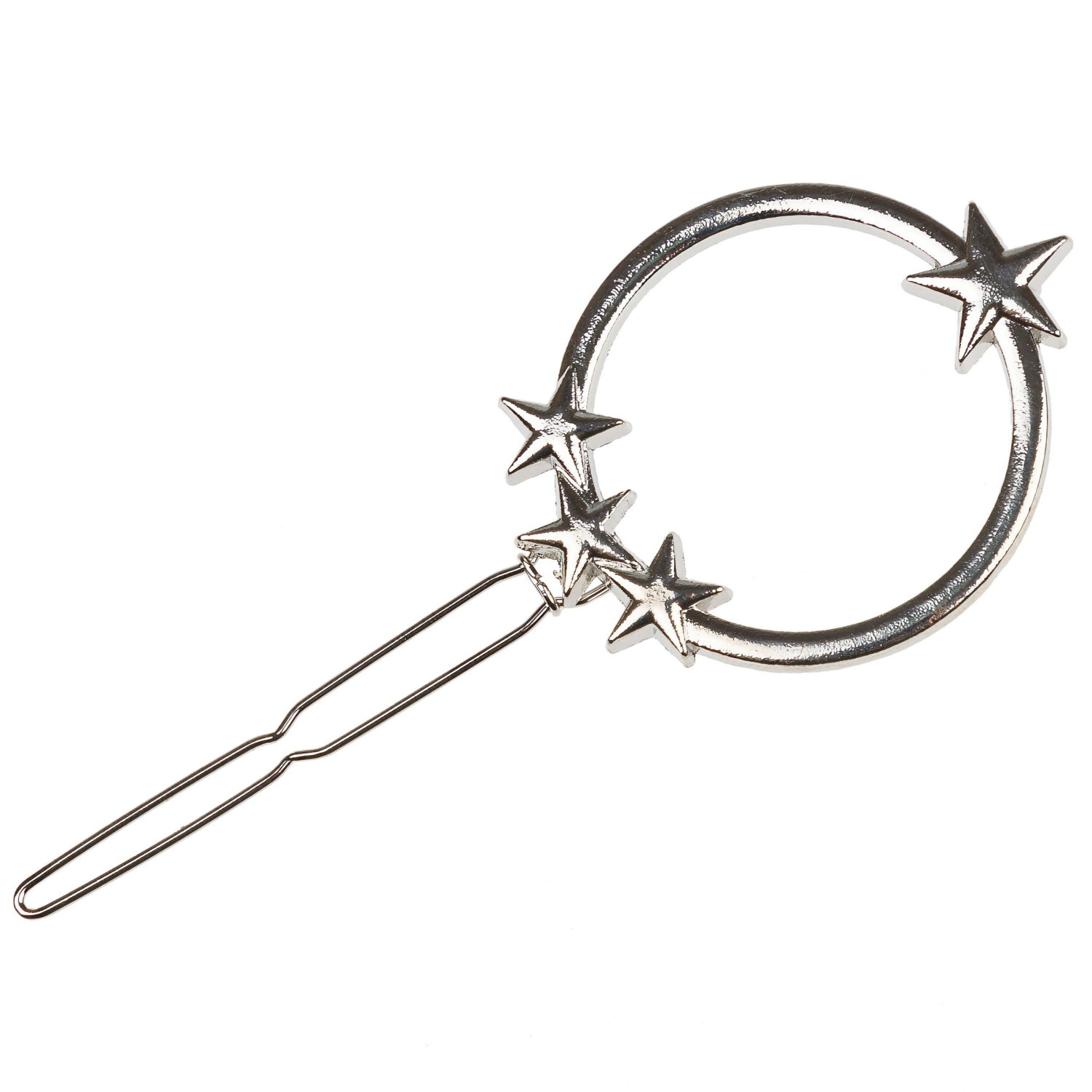 LUKKY Fashion заколка для волос Круг со звездочками, 1шт