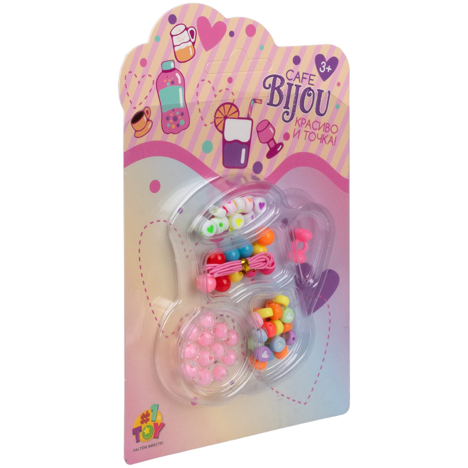 1TOY наб.бусин. напитки 5 видов в асс., блистер 12*19см, 20 шт.в дб.