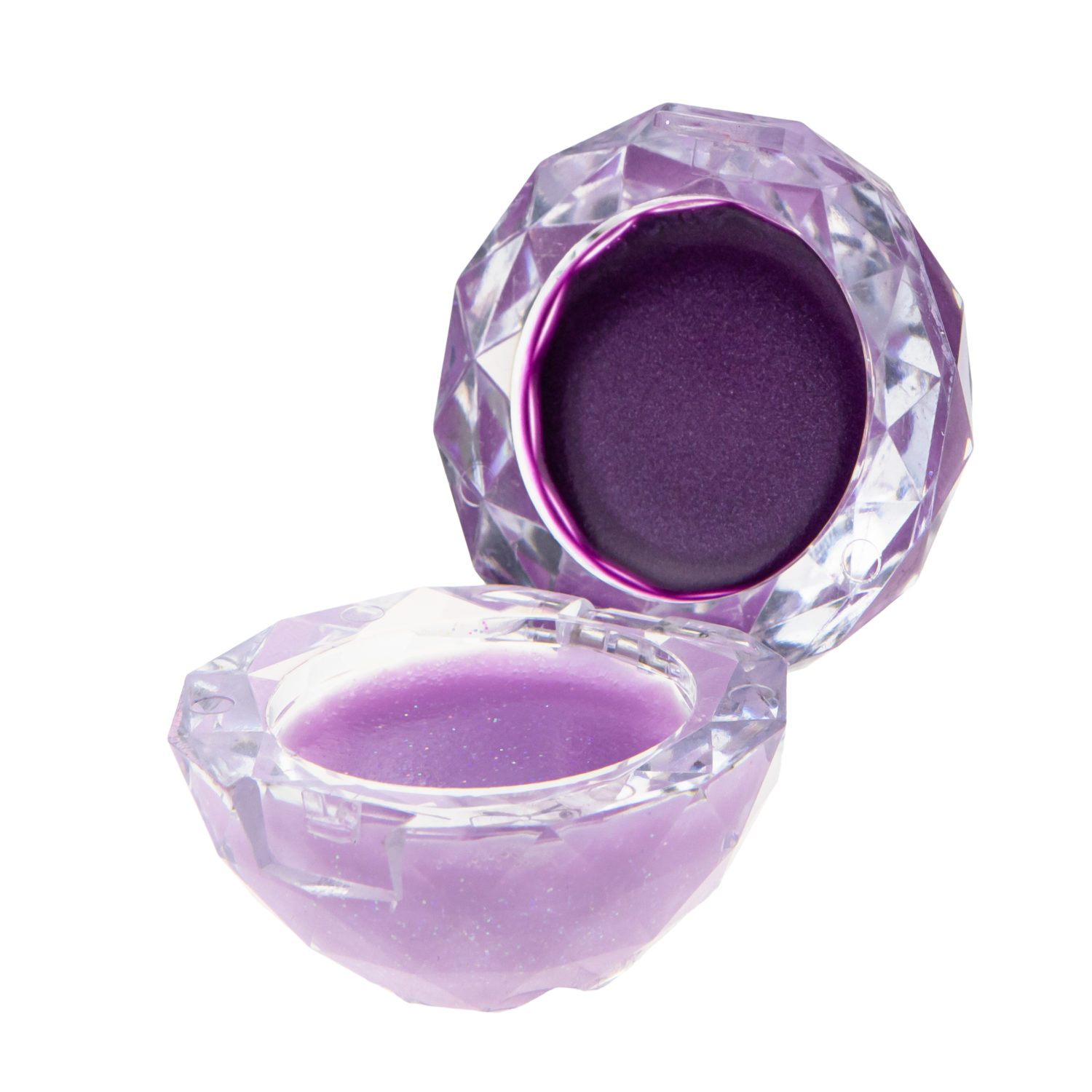 Блеск для губ с ароматом конфет Lukky Даймонд, 2 цвета: фиолетовый и нежно-сиреневый, бальзам для губ увлажняющий, 10 г