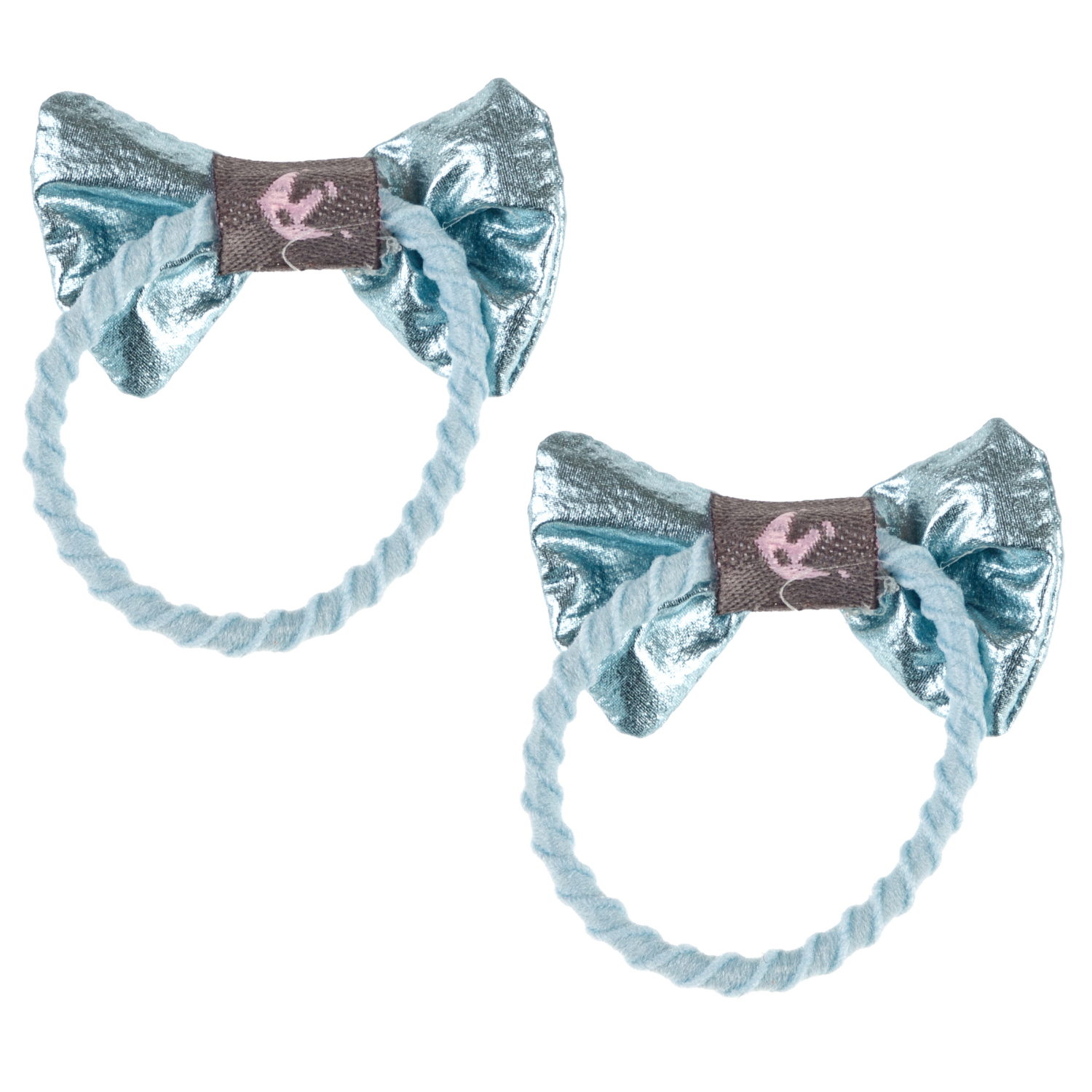 Lukky Fashion набор из 3 аксес.д.волос Бантики "Металлизированная кожа":2 резинки,1 заколка-зажим,5 цв.микс