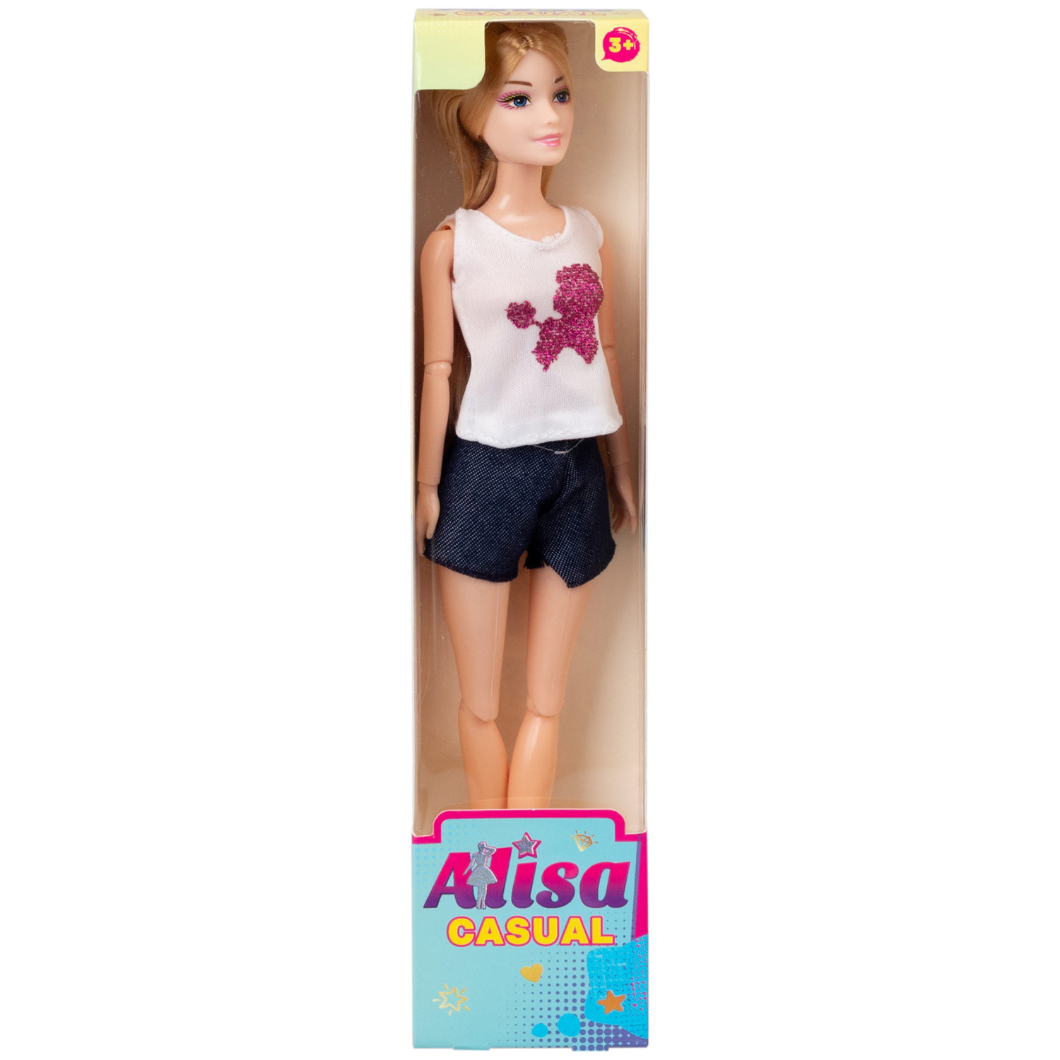 Кукла Alisa Casual в повседневной одежде, с гнущимися руками и ногами, 29 см, в ассортименте, 1 шт.