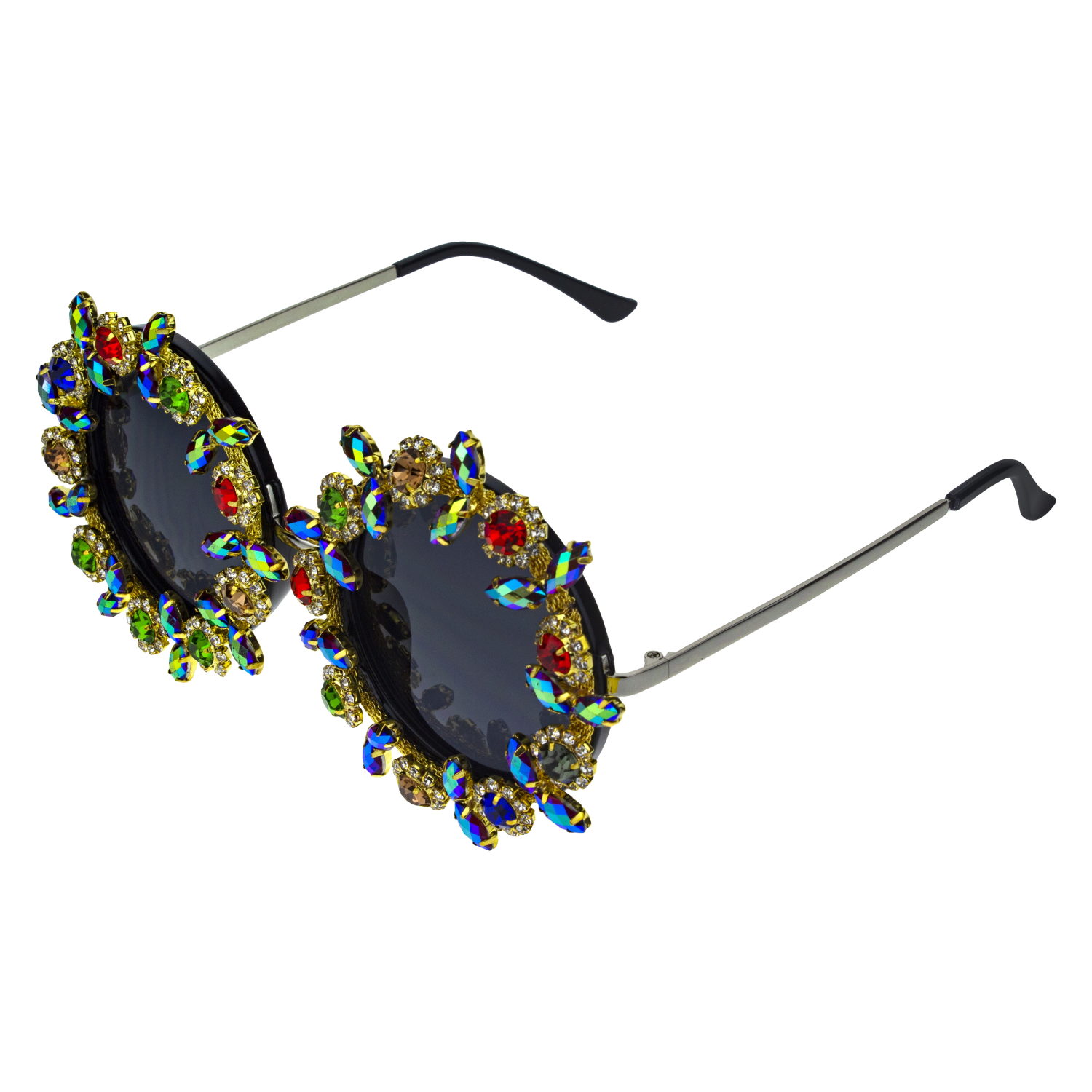Солнцезащитные очки Lukky Fashion "Драгоценные камни", разноцветный